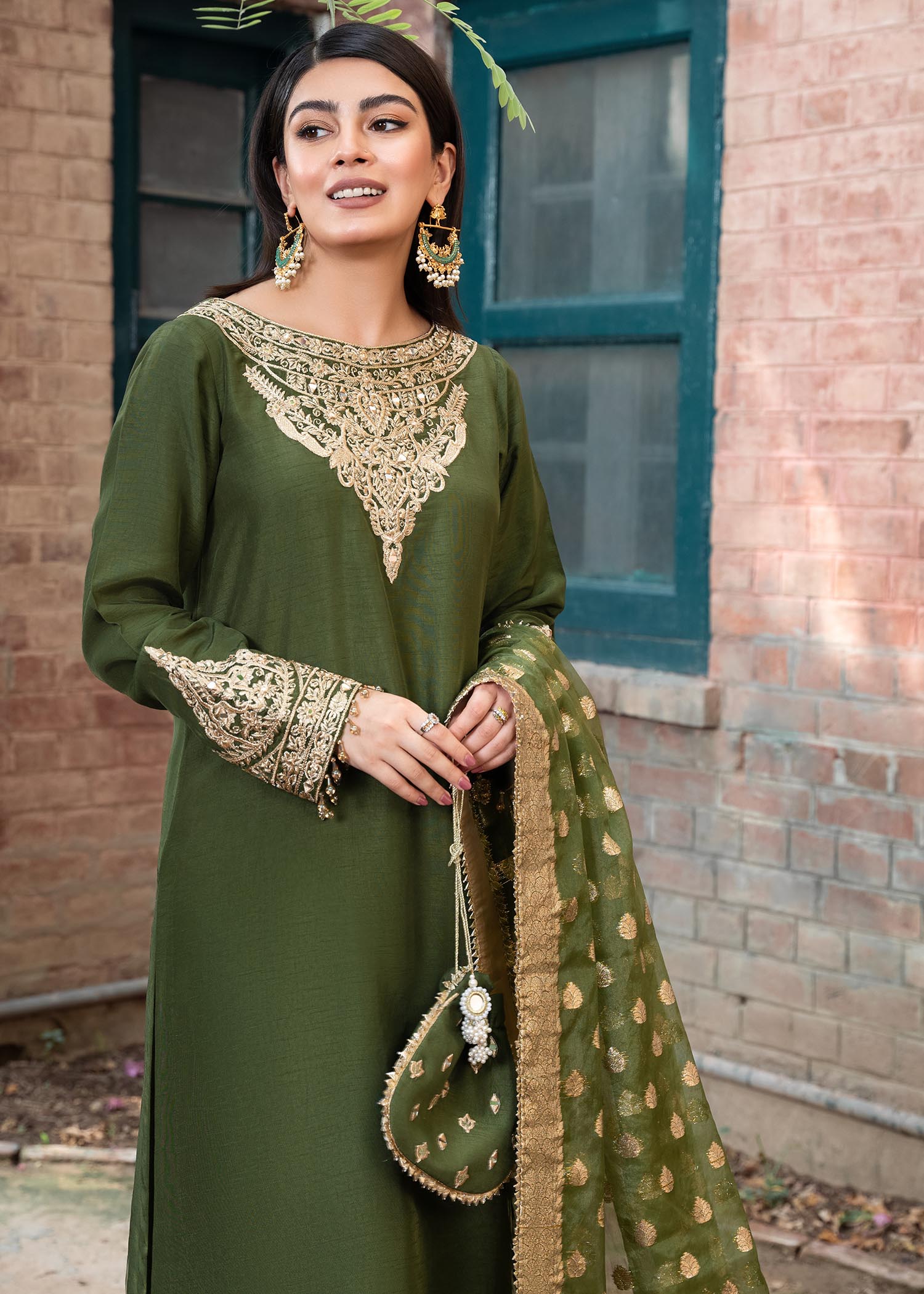 Rang-e-Haya Shireen Green Women 3pcs