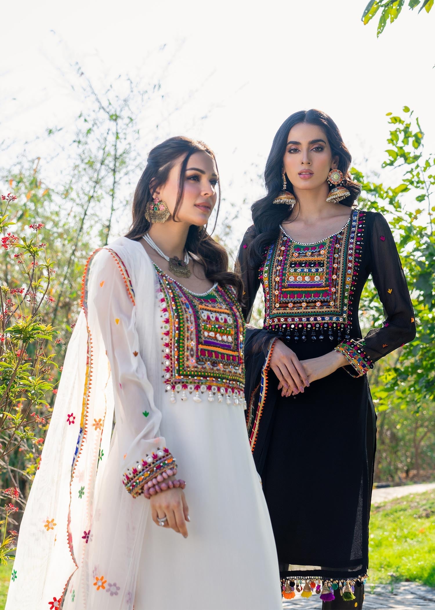 Khuda Baksh Creations Z 282 WHITE Women 4pcs