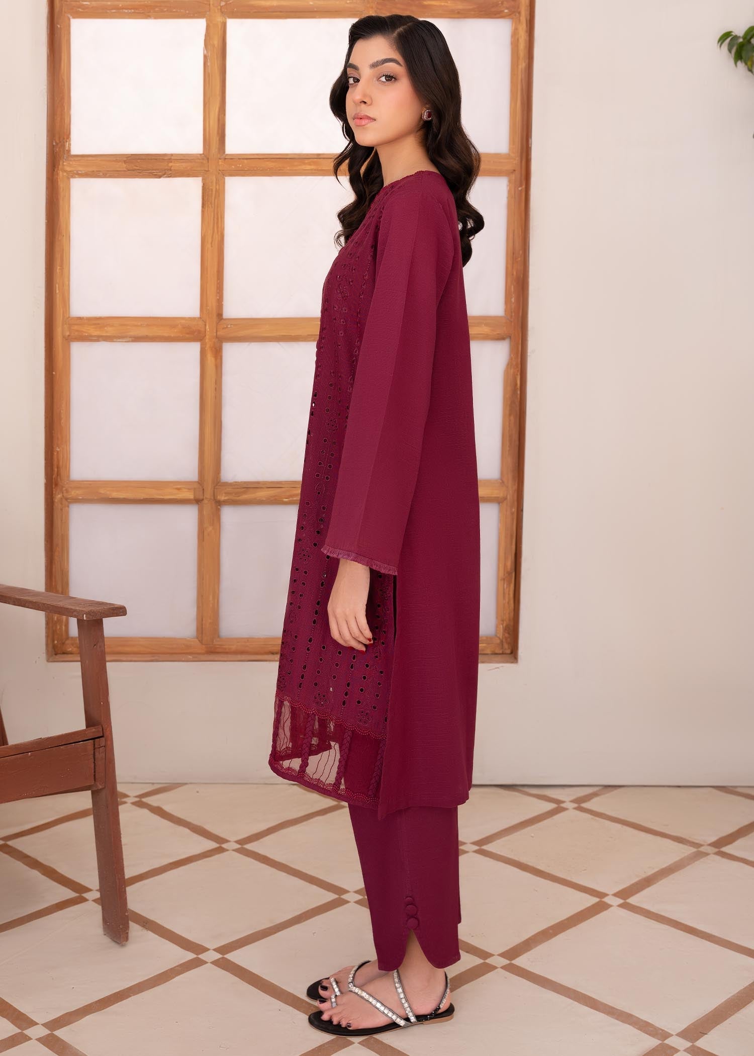 Vitalia Burgundy Women 2pcs