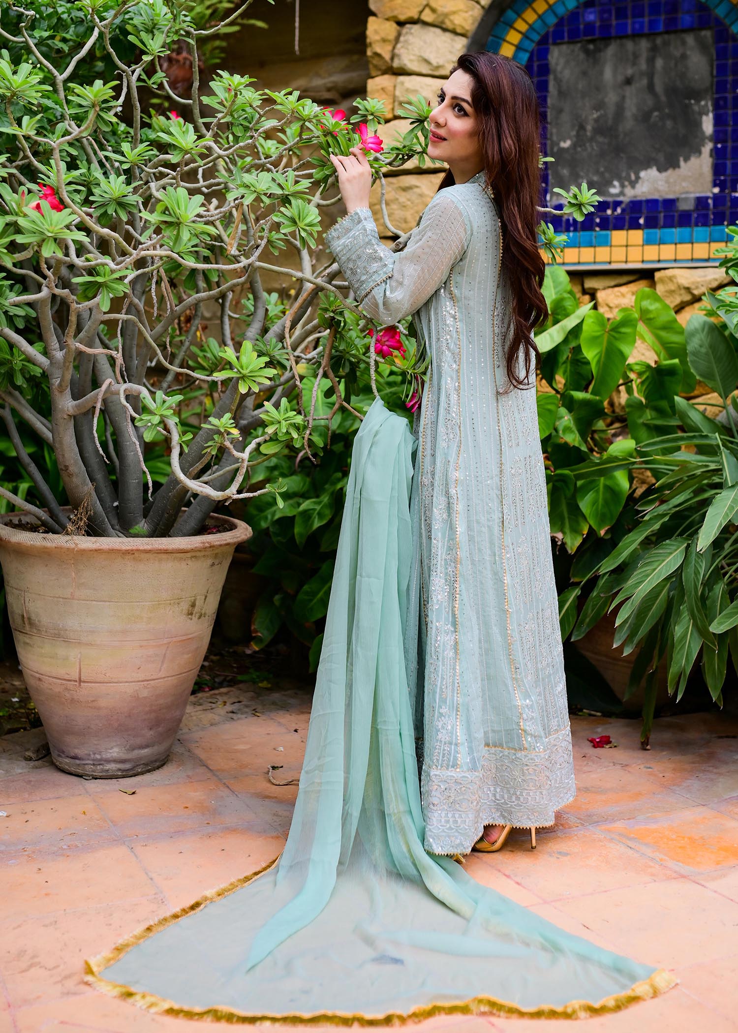 Manahils MAXI 117 CEDAR MINT GREEN Women 3pcs