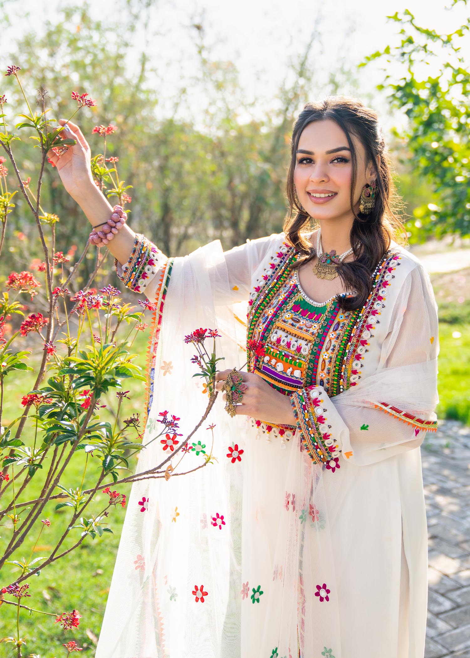 Khuda Baksh Creations Z 282 WHITE Women 4pcs