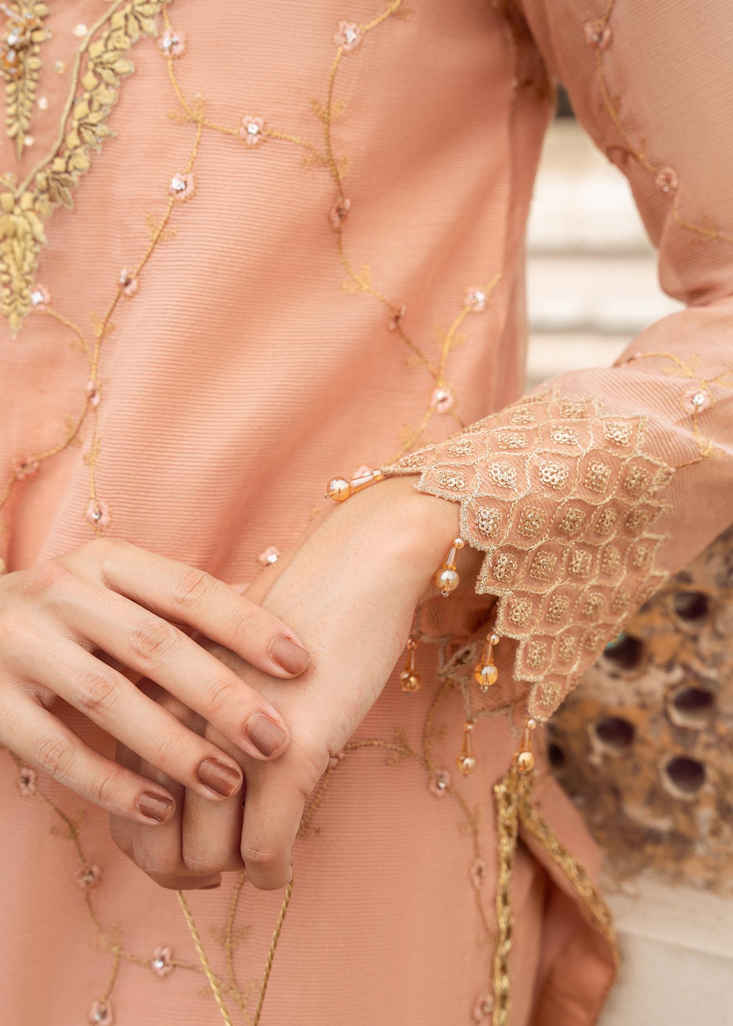 Rang-e-Haya Dahlia (Peach) Women 4pcs