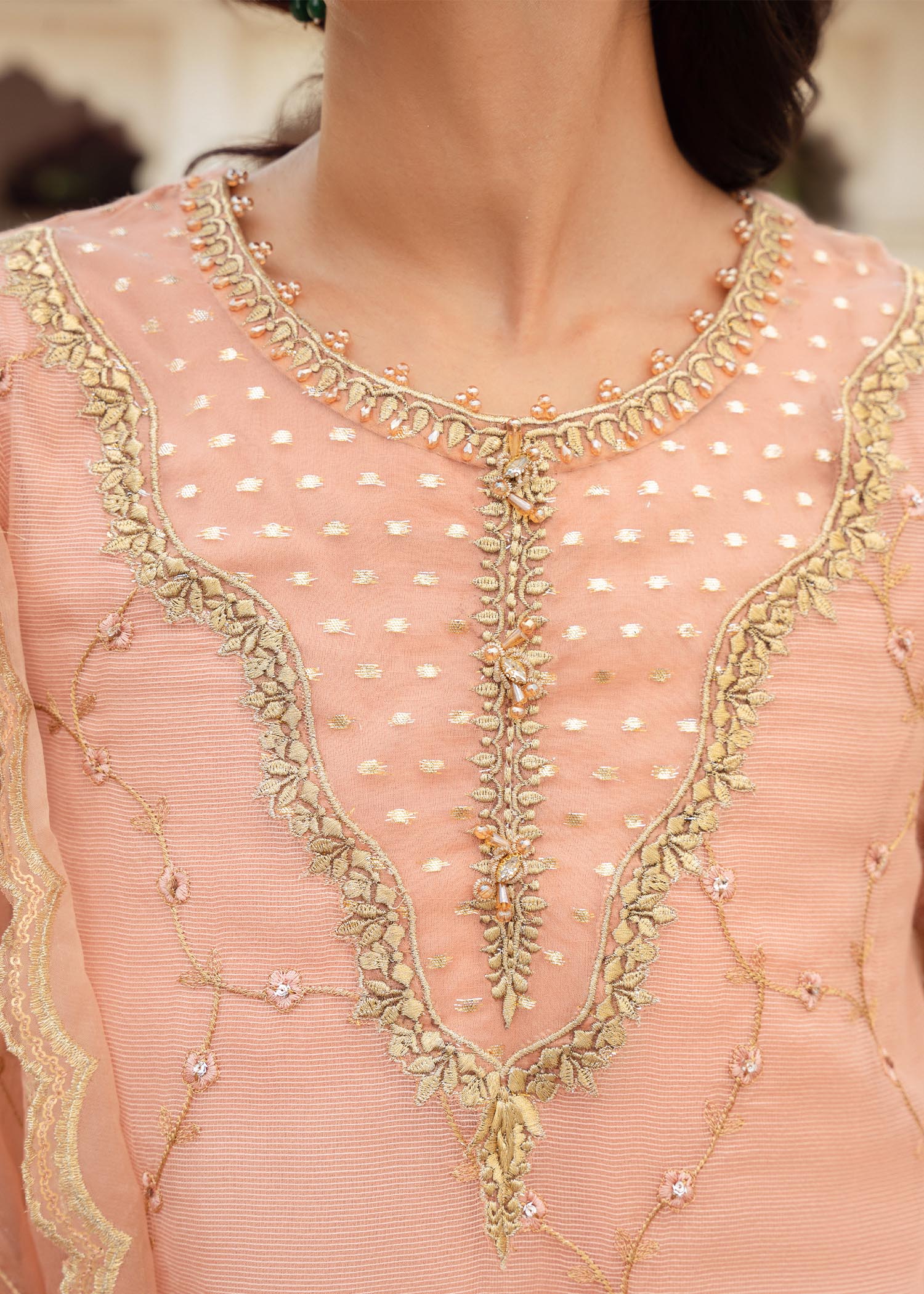 Rang-e-Haya Dahlia (Peach) Women 4pcs