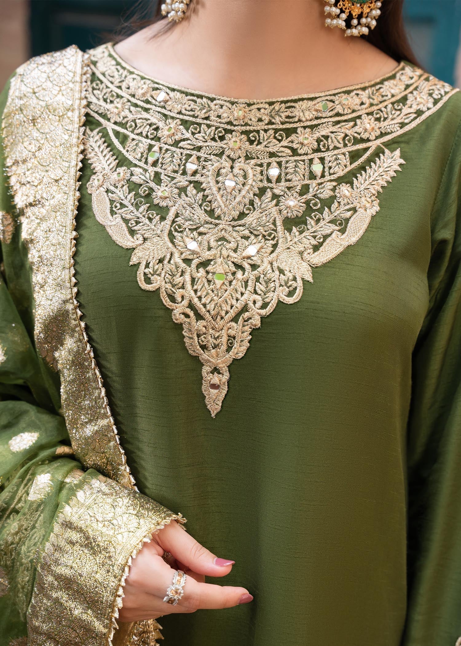 Rang-e-Haya Shireen Green Women 3pcs