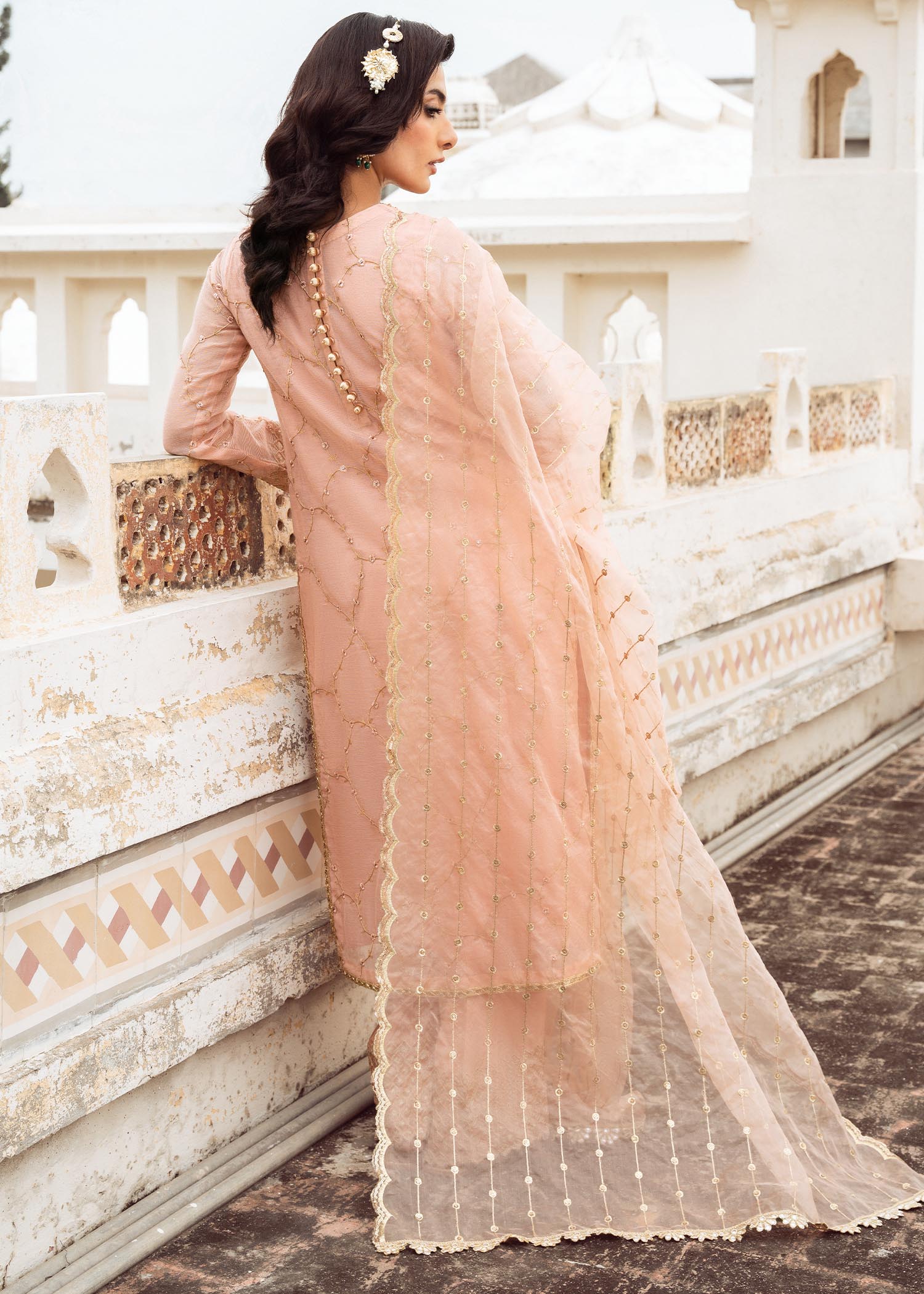 Rang-e-Haya Dahlia (Peach) Women 4pcs