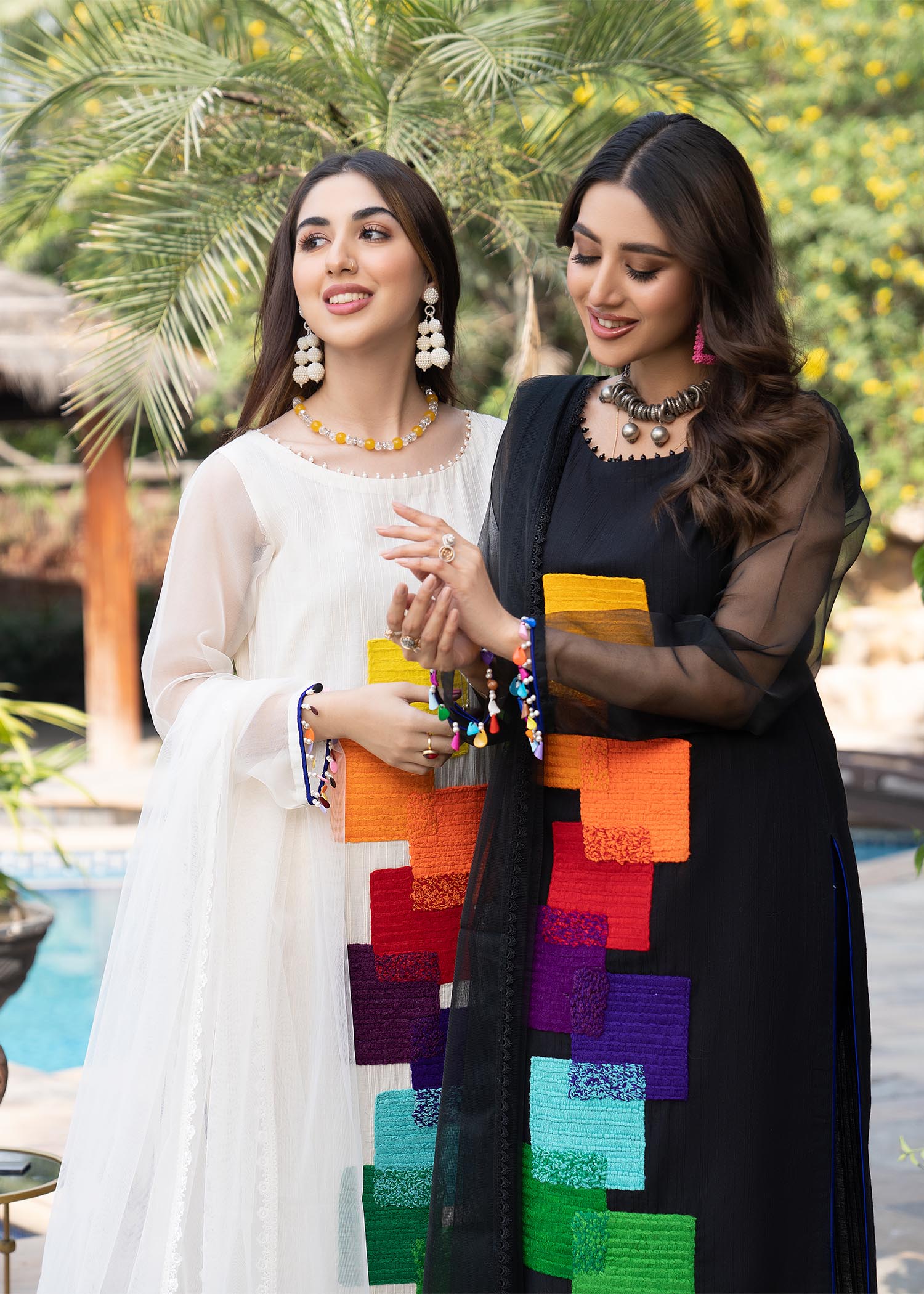 Khuda Baksh Creations Khuda Baksh S 110 Black Women 4pcs