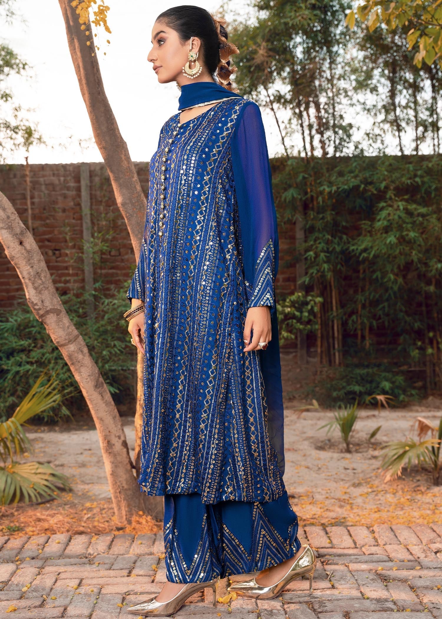 Rang-e-Haya Ufaq Blue Women 4pcs