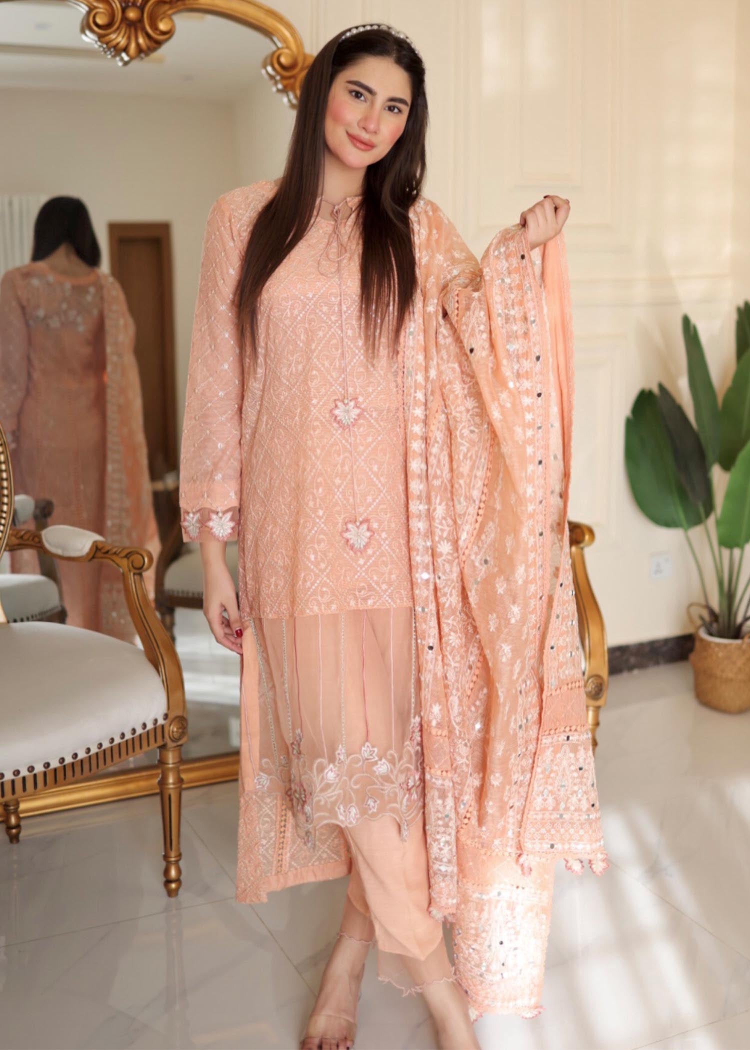 Rang-e-Haya Wilbur (Peach) Women 4pcs