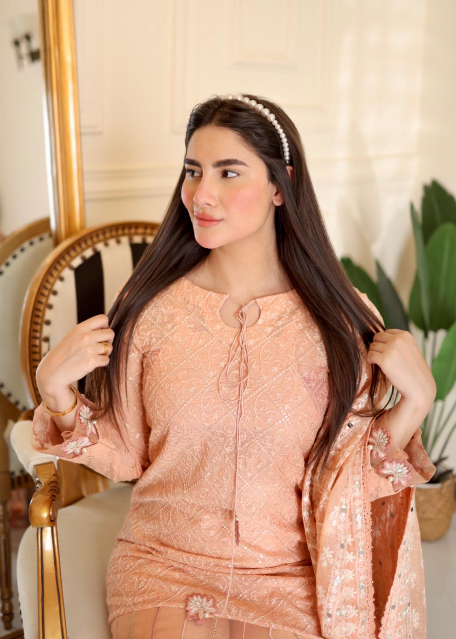 Rang-e-Haya Wilbur (Peach) Women 4pcs