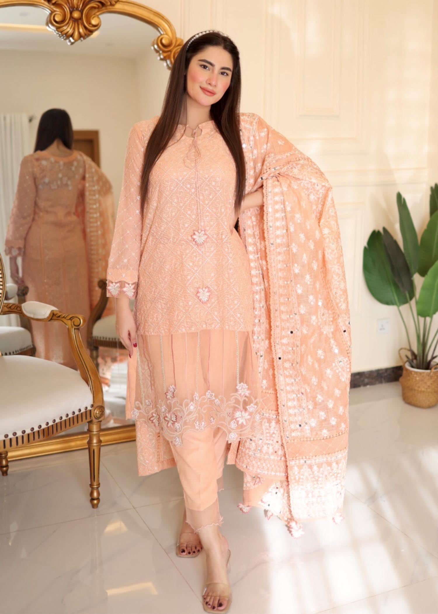 Rang-e-Haya Wilbur (Peach) Women 4pcs