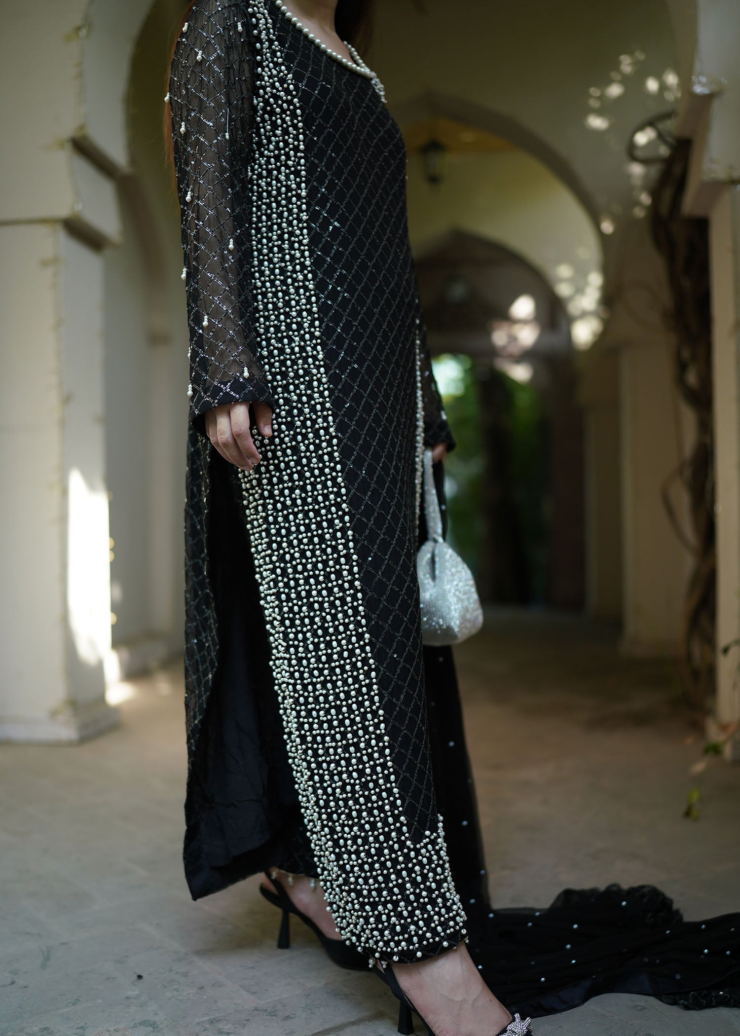 Manaal Arfeen Black Pearl Women 3pcs