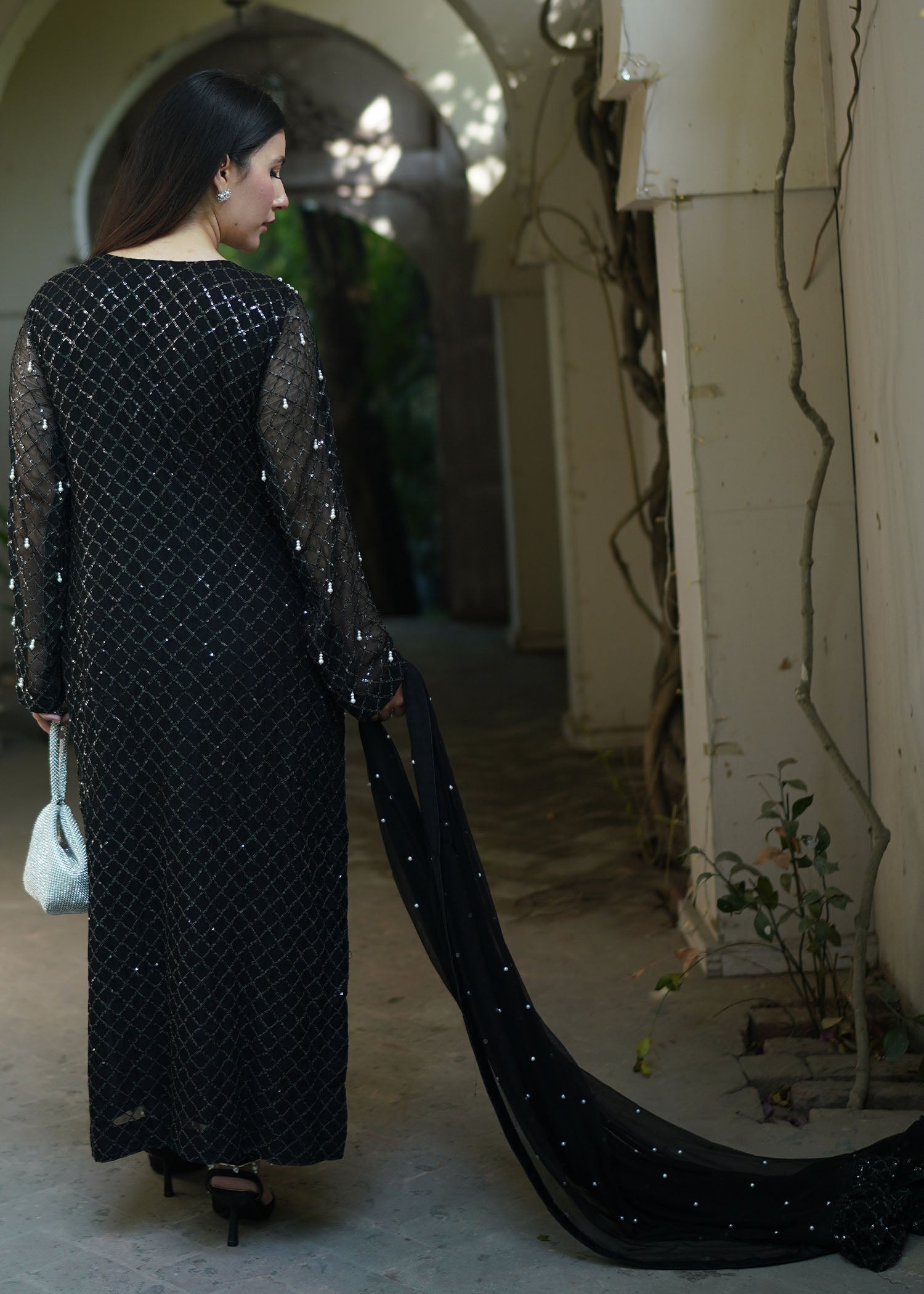 Manaal Arfeen Black Pearl Women 3pcs