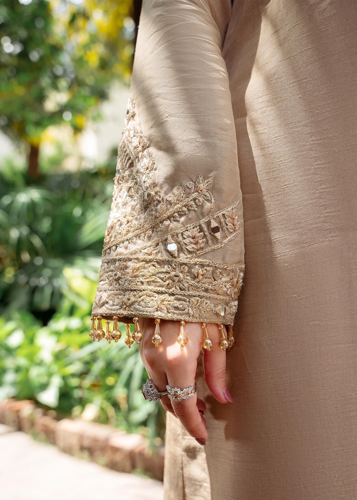 Rang-e-Haya Shireen Gold beige Women 3pcs