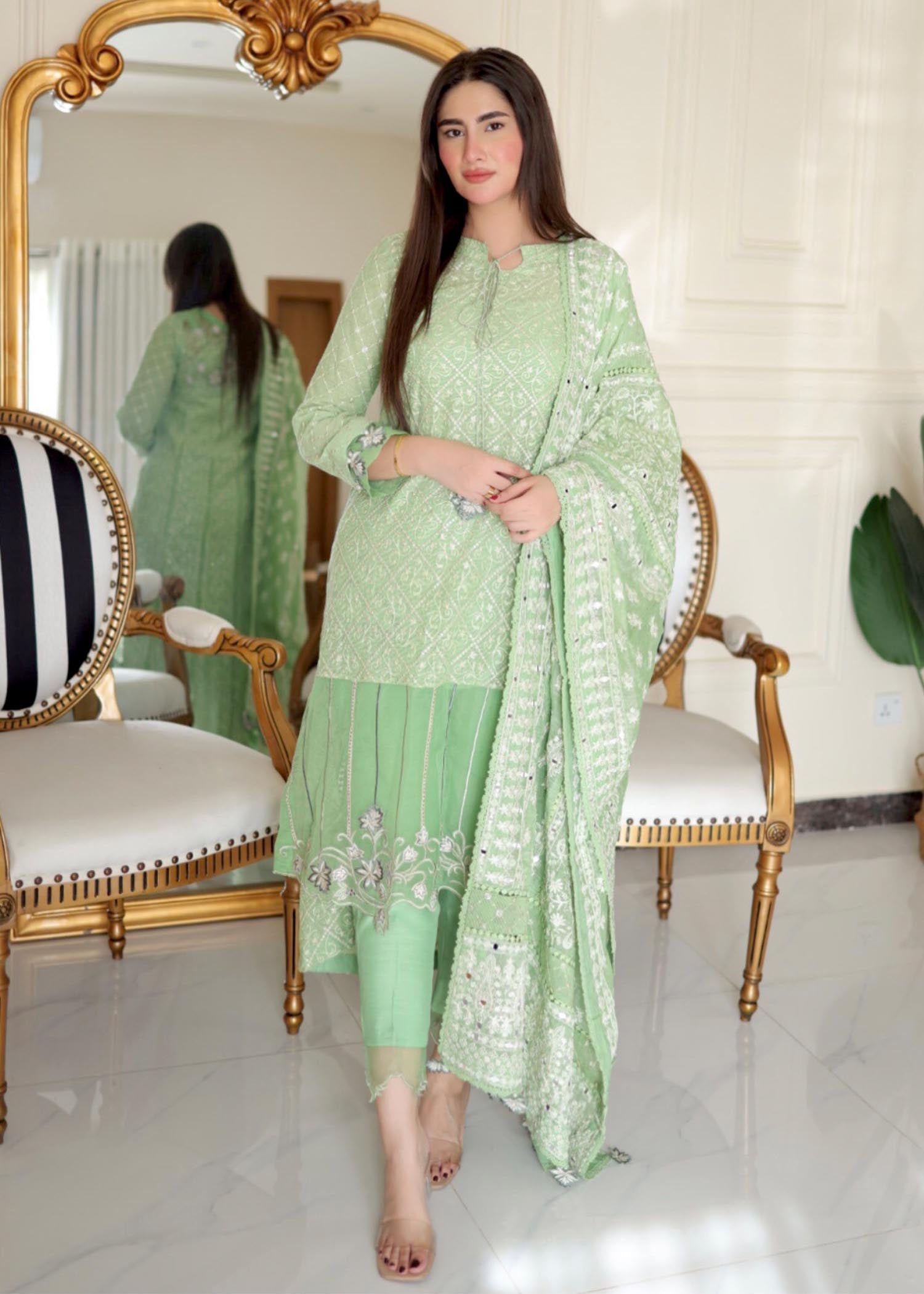 Rang-e-Haya Wilbur (Mint) Women 4pcs