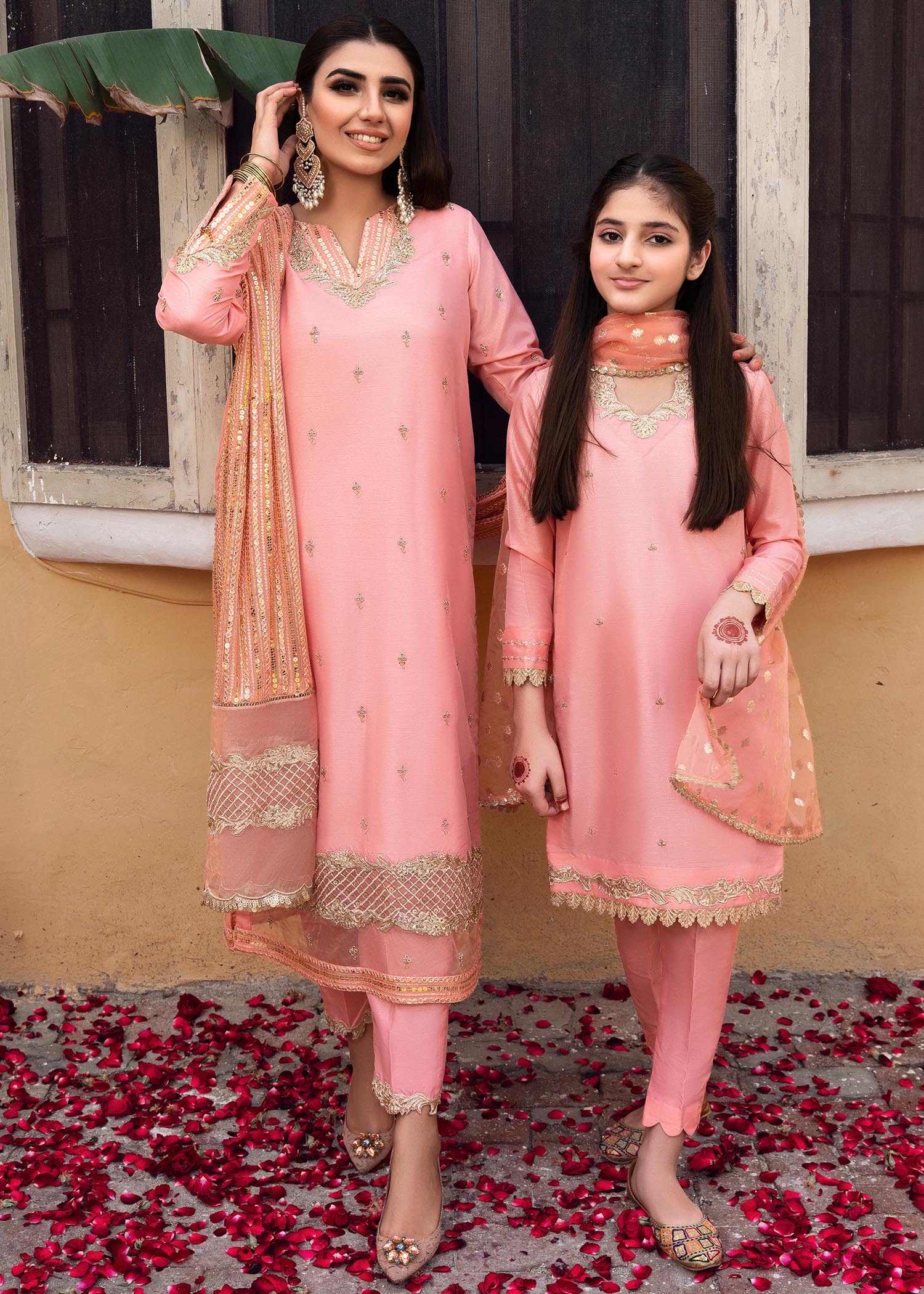Rang-e-Haya Sandali Peach Women 3pcs