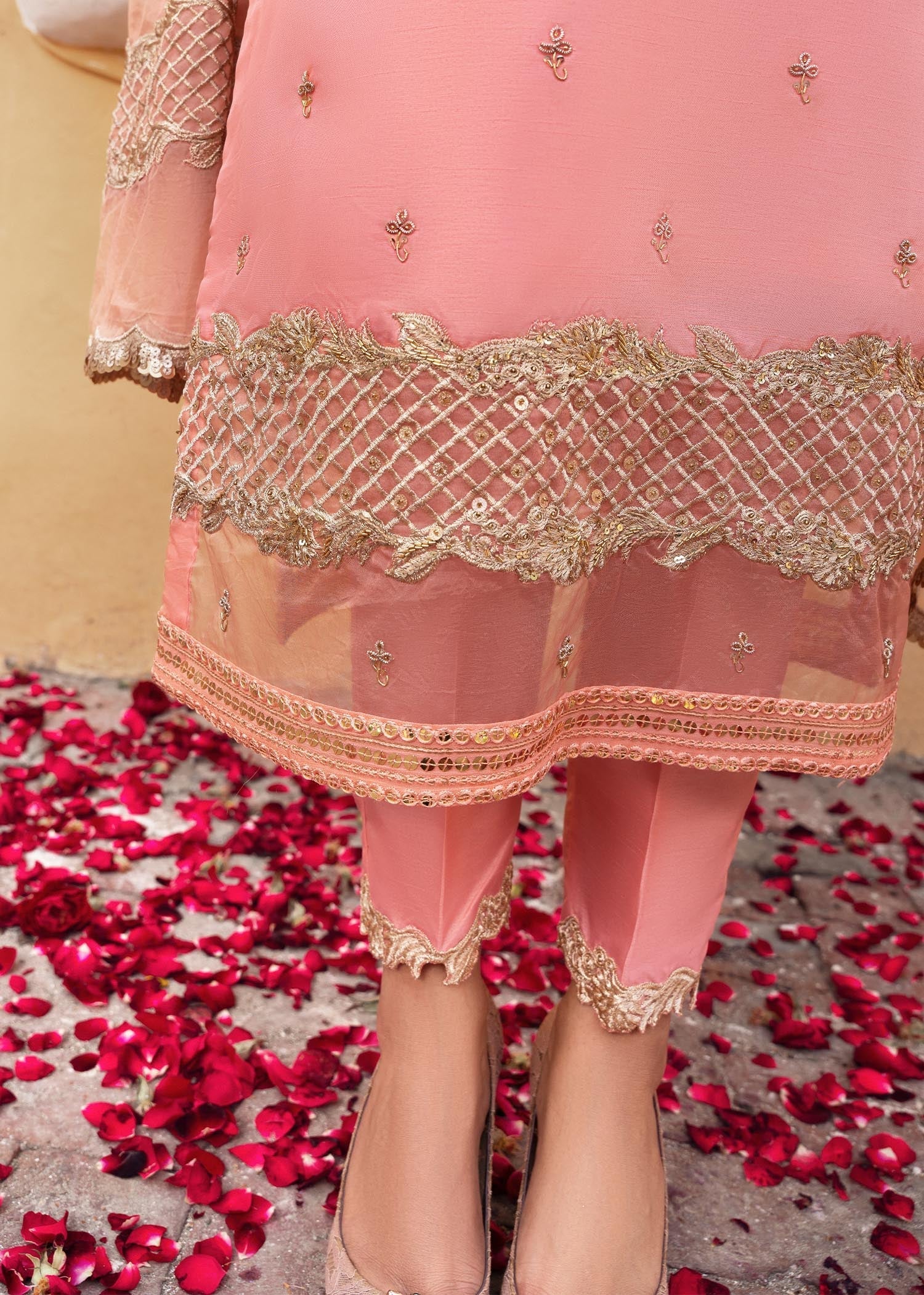 Rang-e-Haya Sandali Peach Women 3pcs