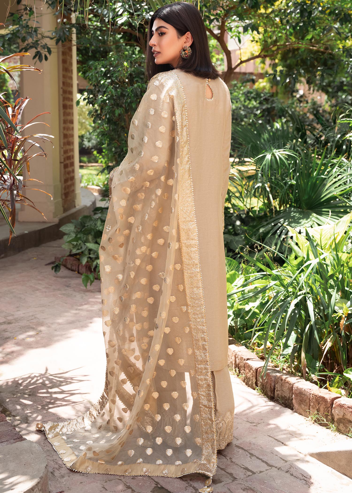 Rang-e-Haya Shireen Gold beige Women 3pcs