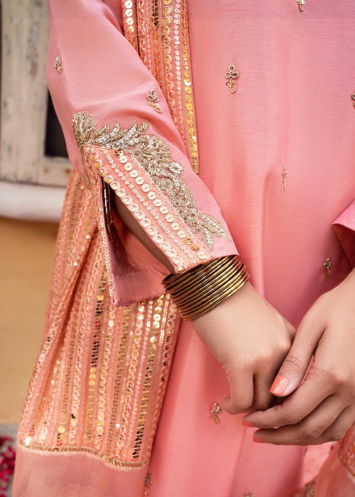 Rang-e-Haya Sandali Peach Women 3pcs