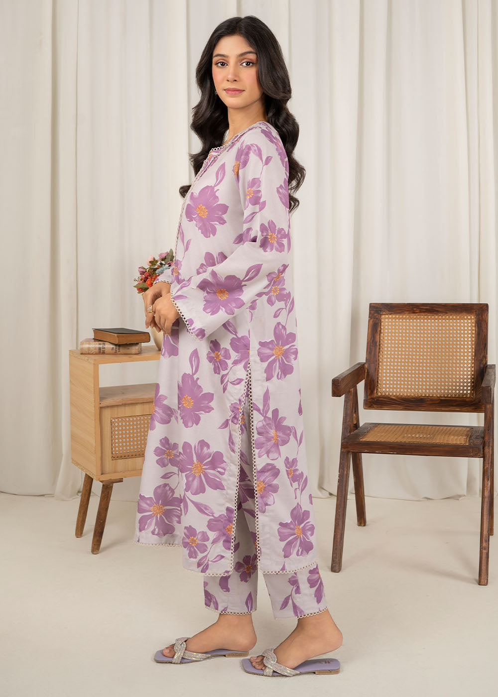 Zara Shah printed lawn suit D9 Women 2pcs