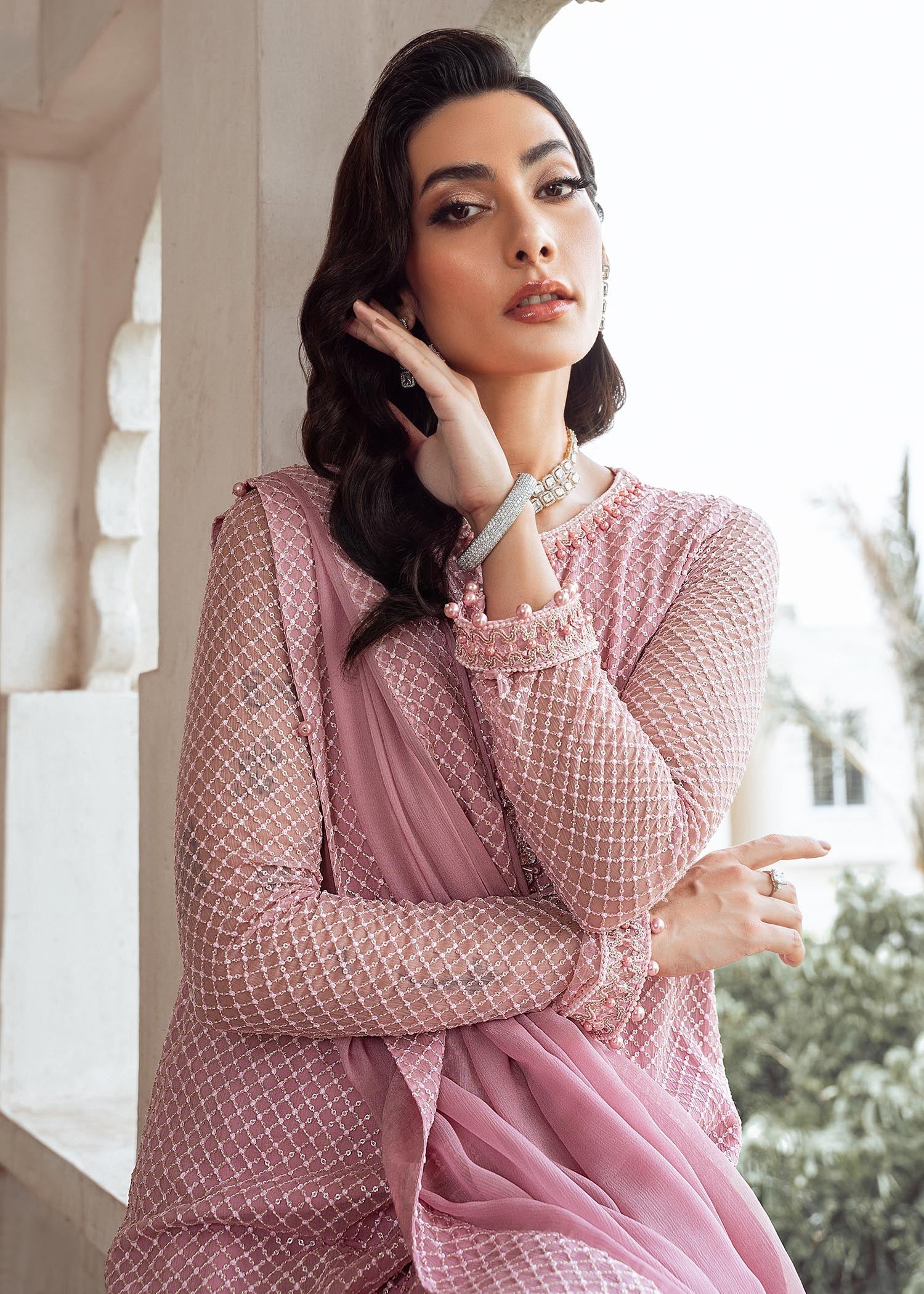 Rang-e-Haya Mehr (lylic pink) Women 4pcs