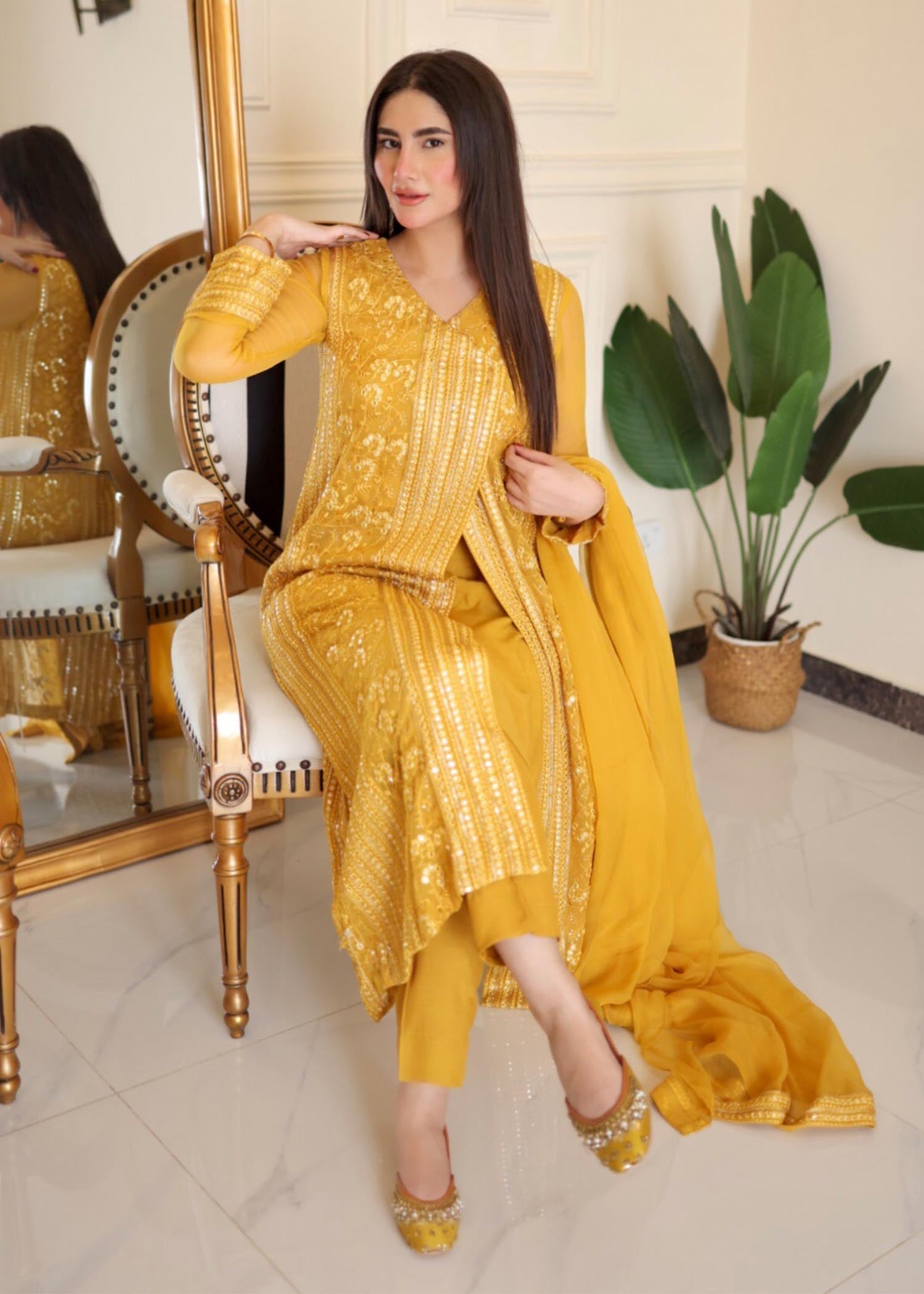 Rang-e-Haya Hoor / Saffron Women 4pcs