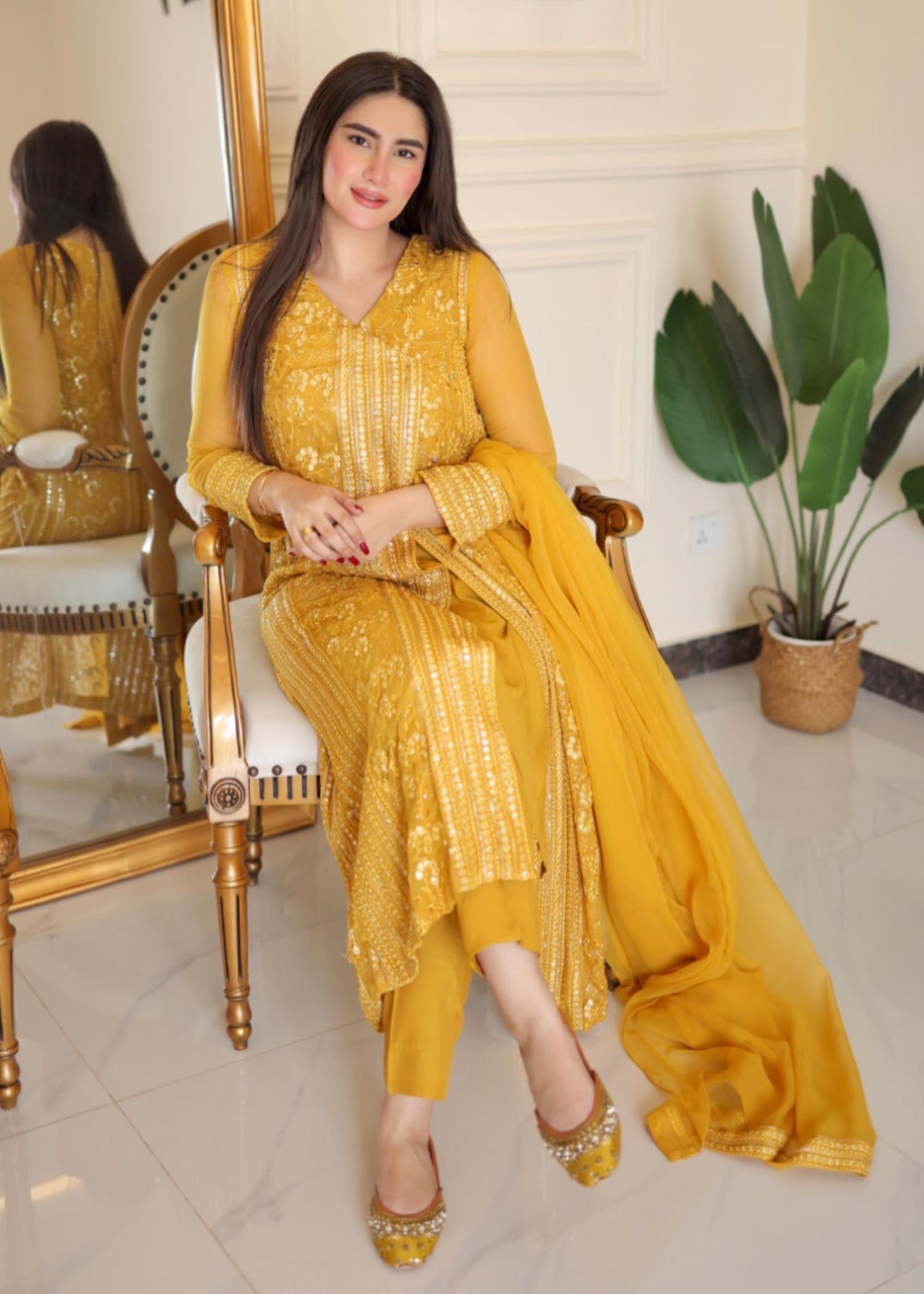 Rang-e-Haya Hoor / Saffron Women 4pcs