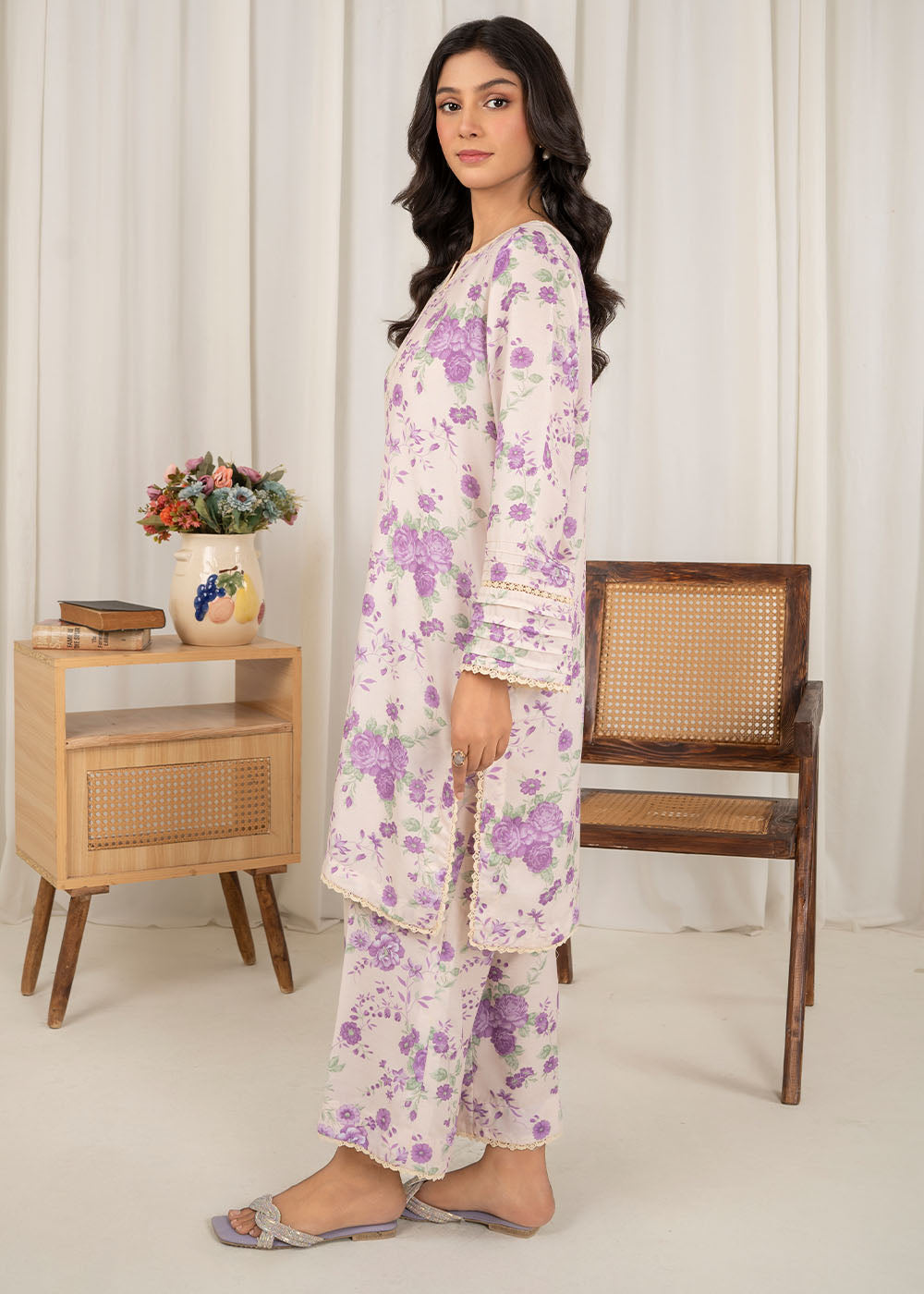 Zara Shah printed lawn suit D10 Women 2pcs