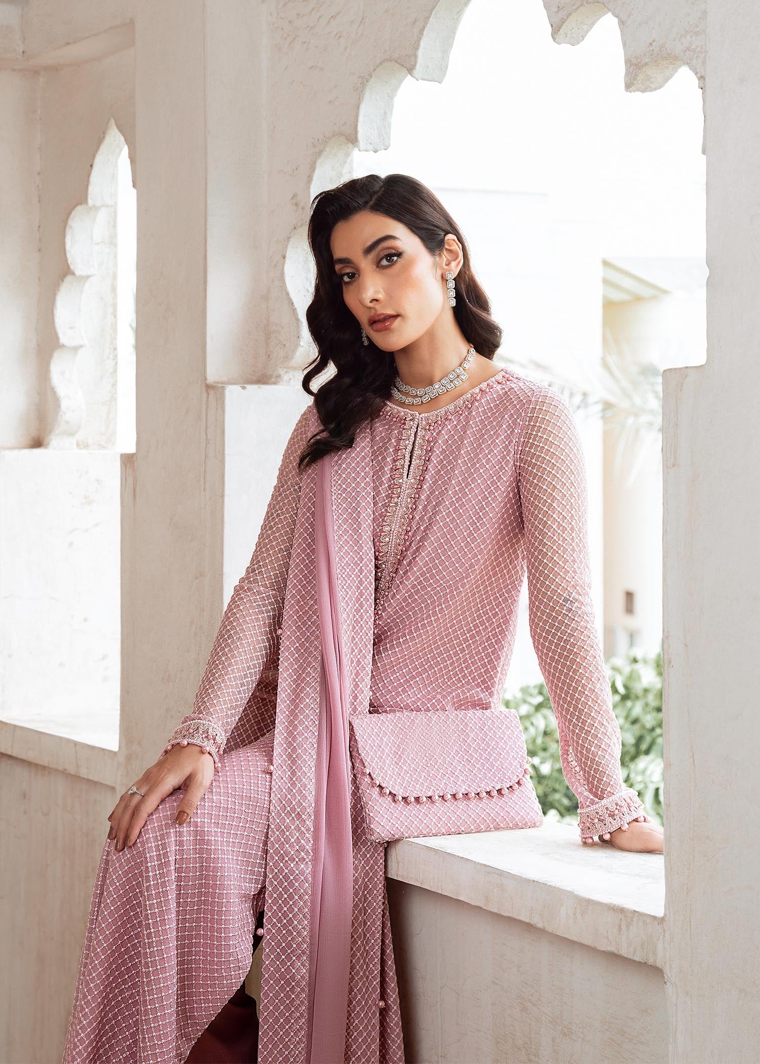 Rang-e-Haya Mehr (lylic pink) Women 4pcs