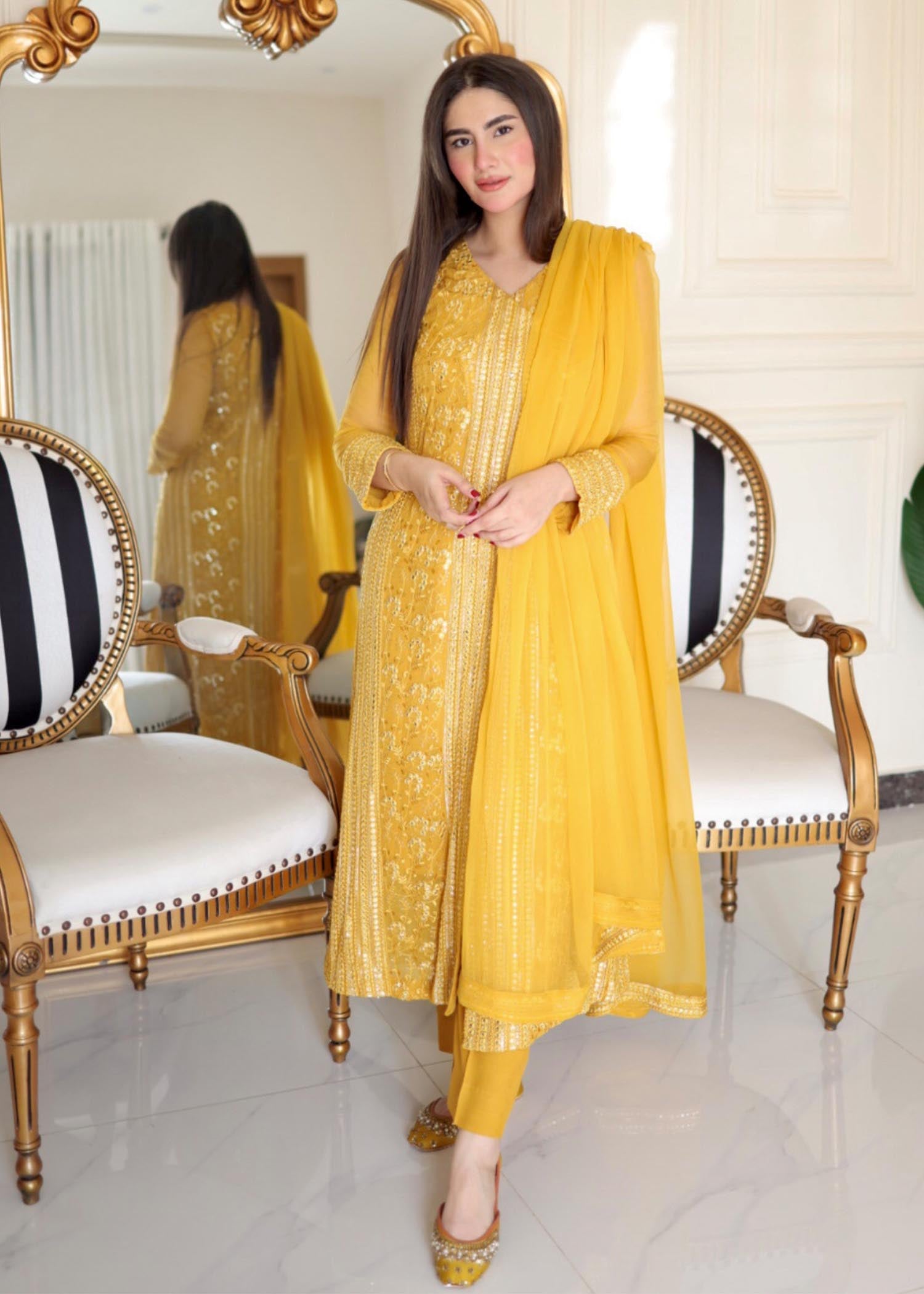 Rang-e-Haya Hoor / Saffron Women 4pcs