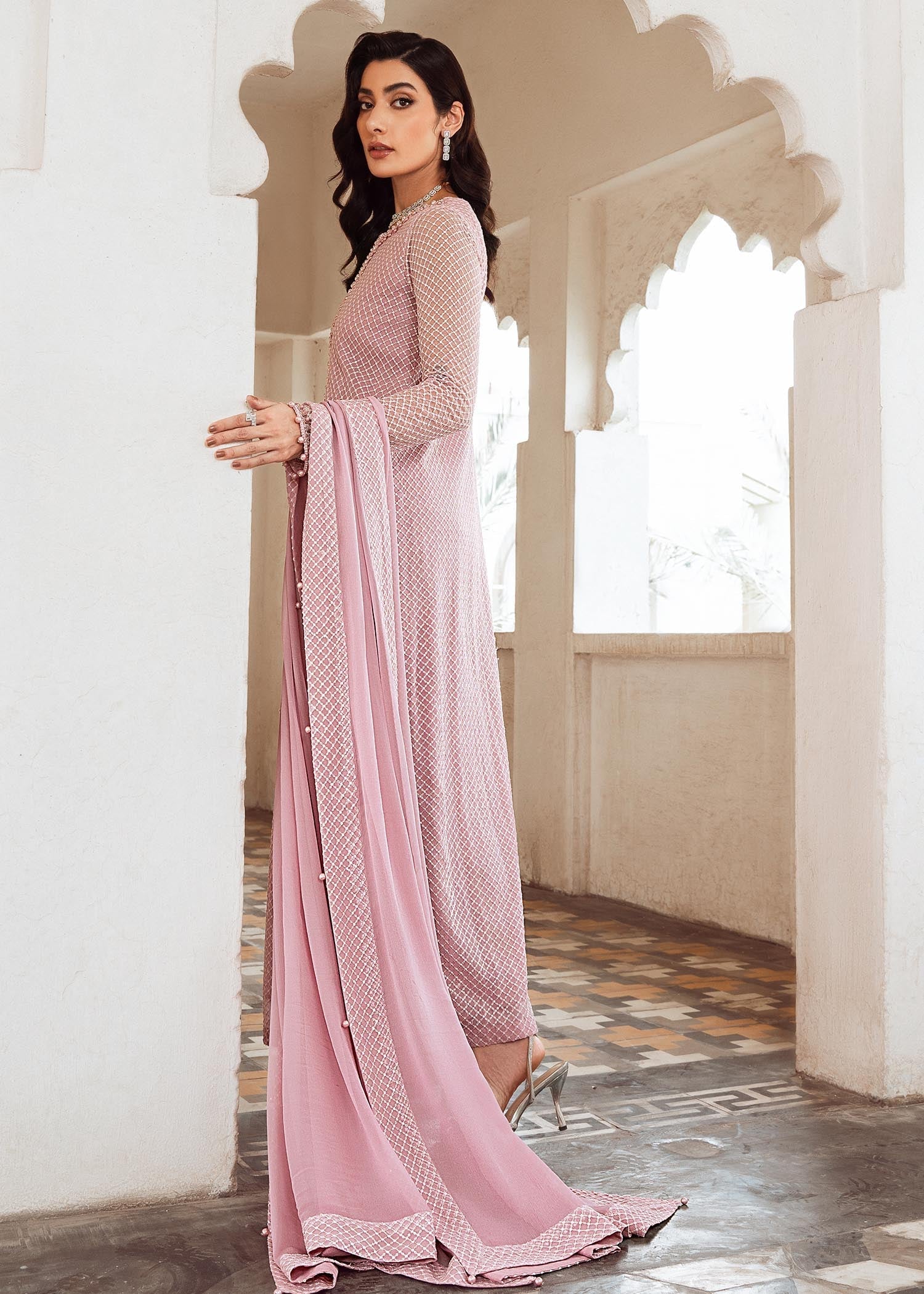 Rang-e-Haya Mehr (lylic pink) Women 4pcs