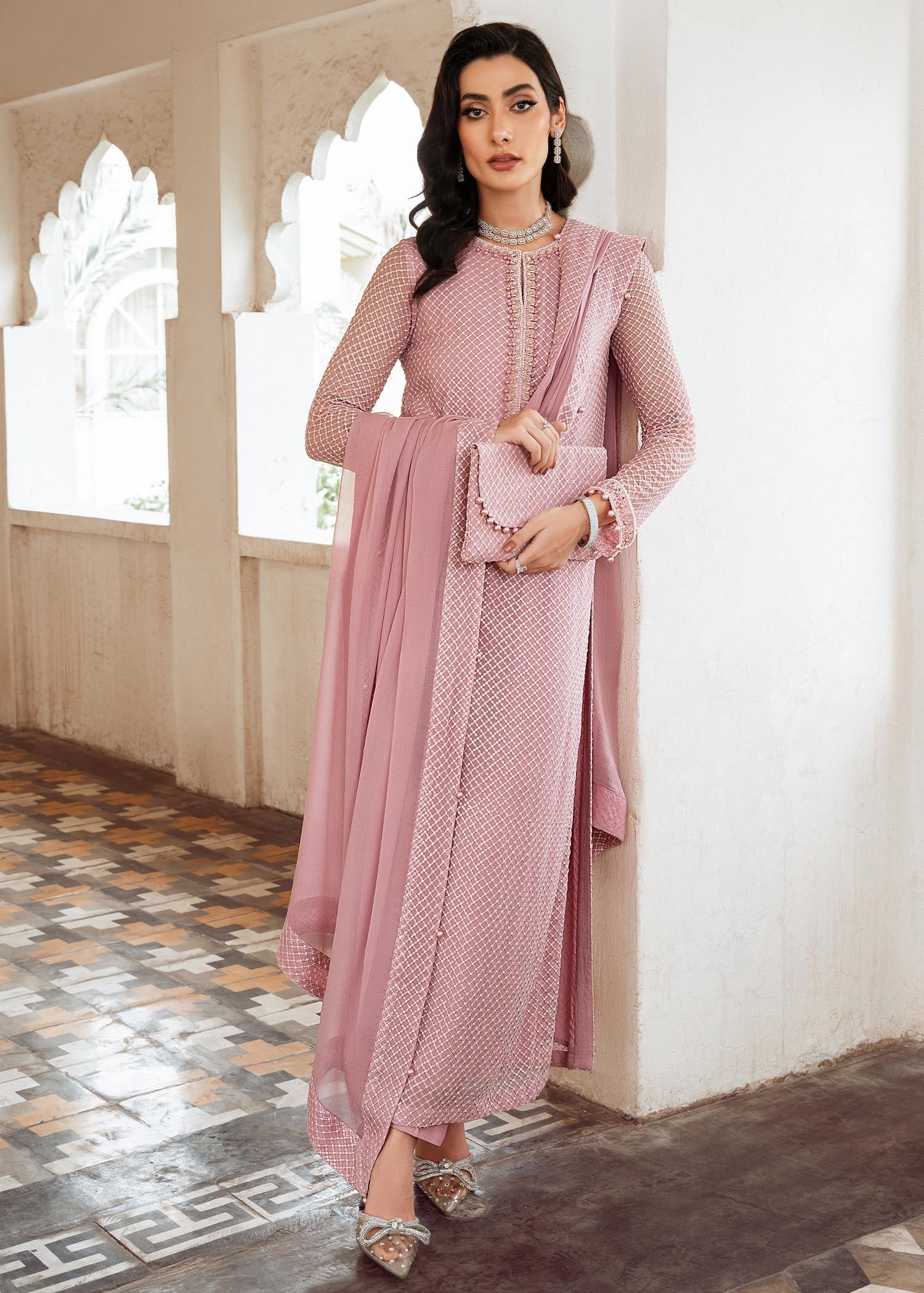 Rang-e-Haya Mehr (lylic pink) Women 4pcs