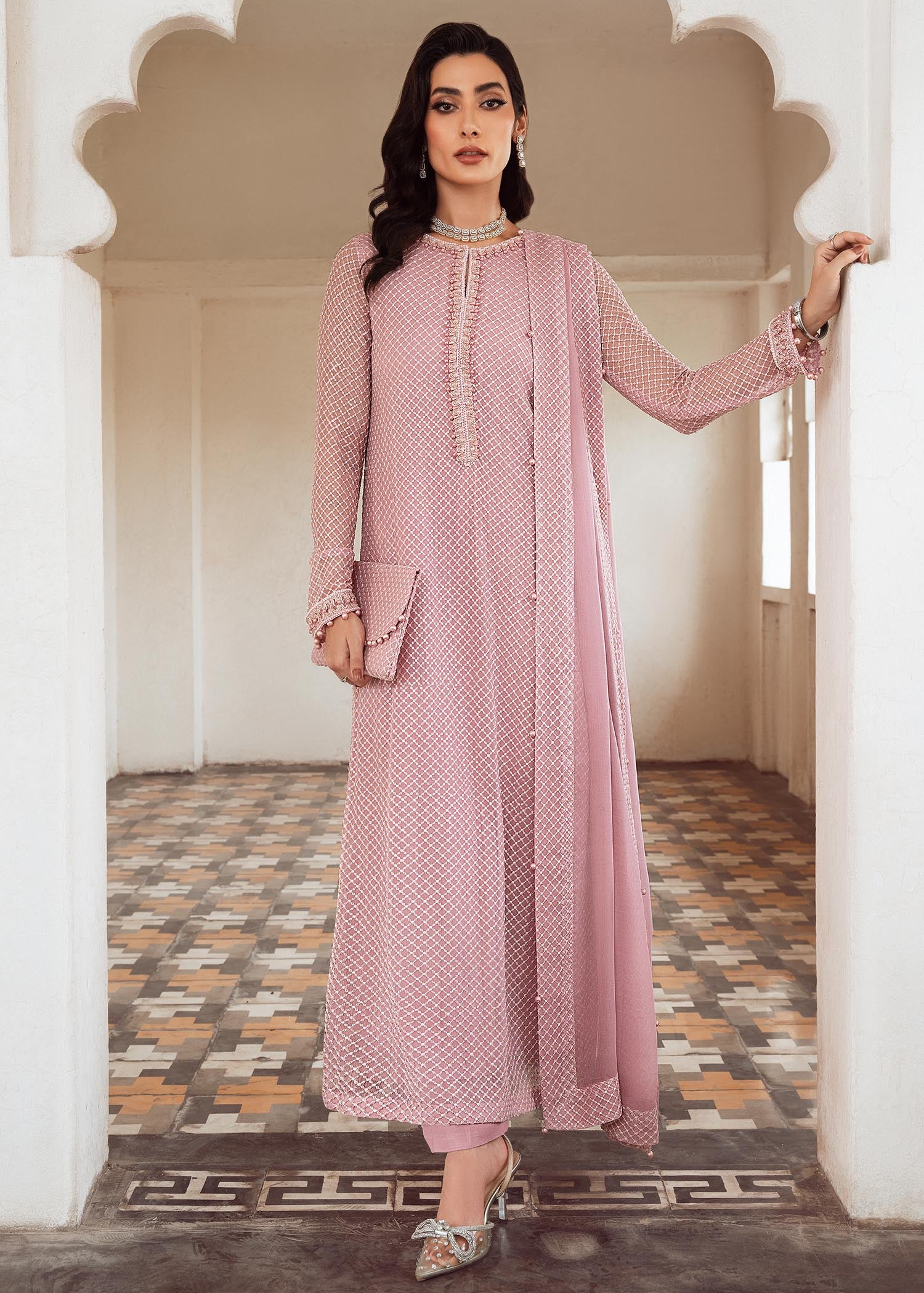 Rang-e-Haya Mehr (lylic pink) Women 4pcs