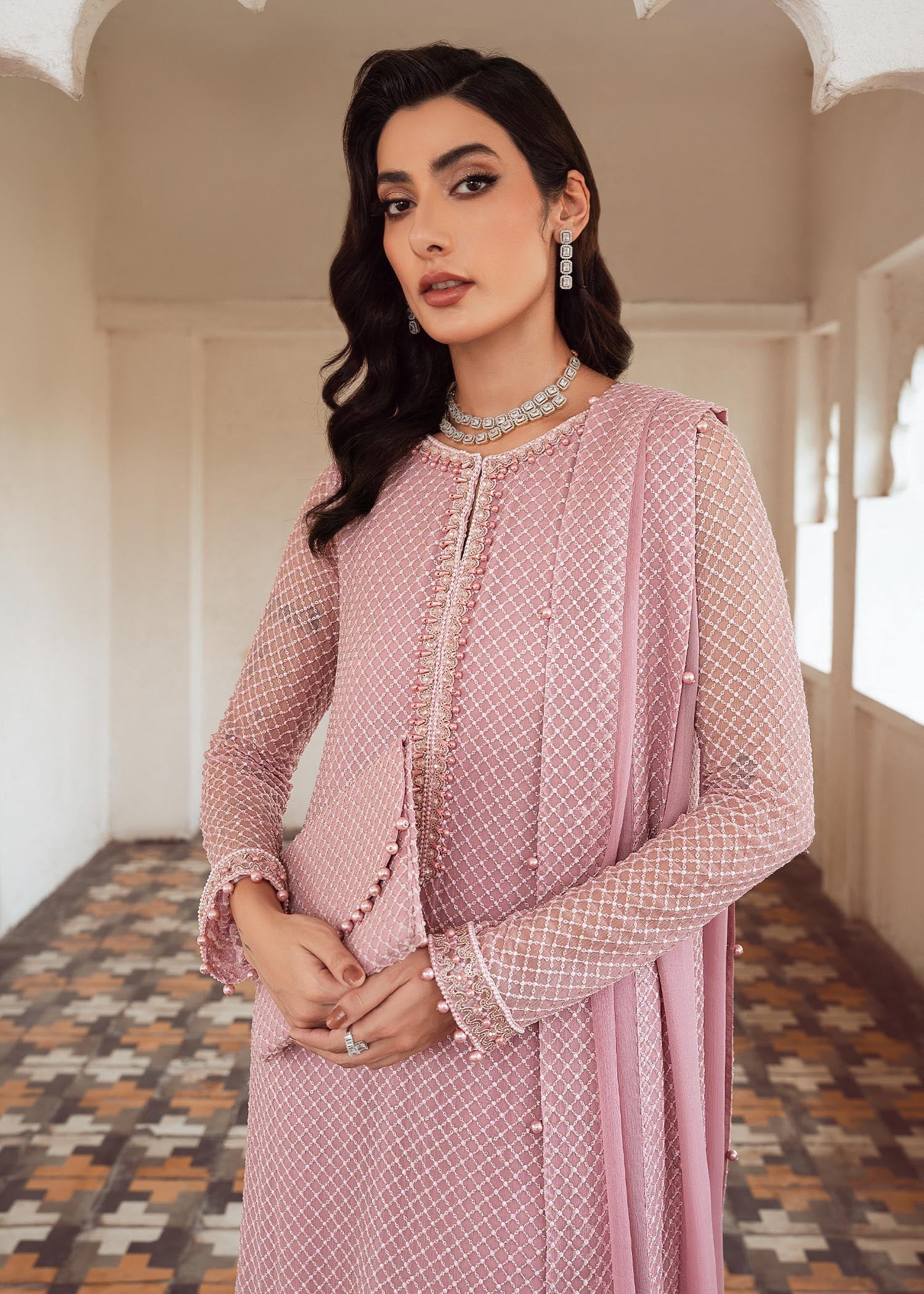 Rang-e-Haya Mehr (lylic pink) Women 4pcs