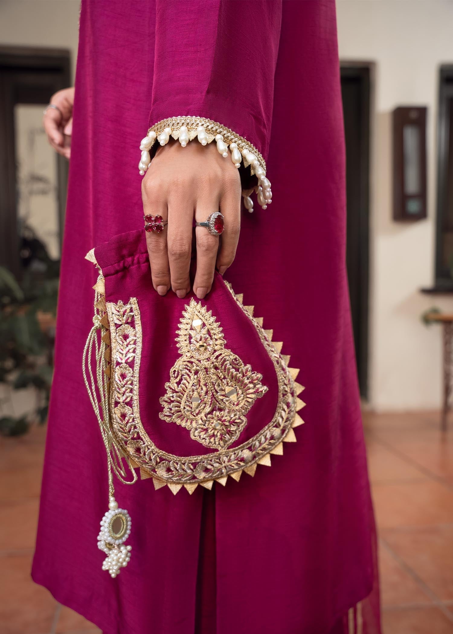 Rang-e-Haya Zareen Magenta Purplea Women 3pcs