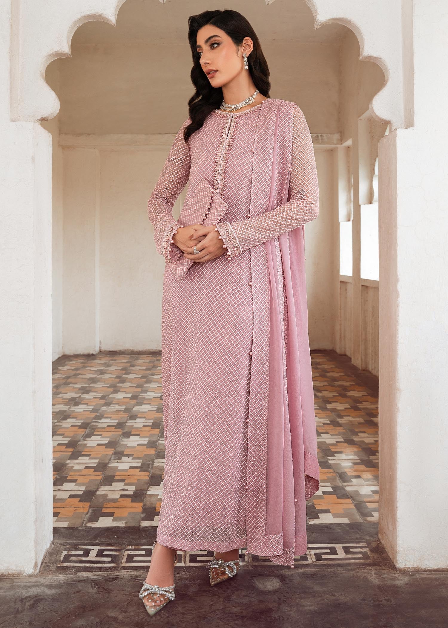 Rang-e-Haya Mehr (lylic pink) Women 4pcs