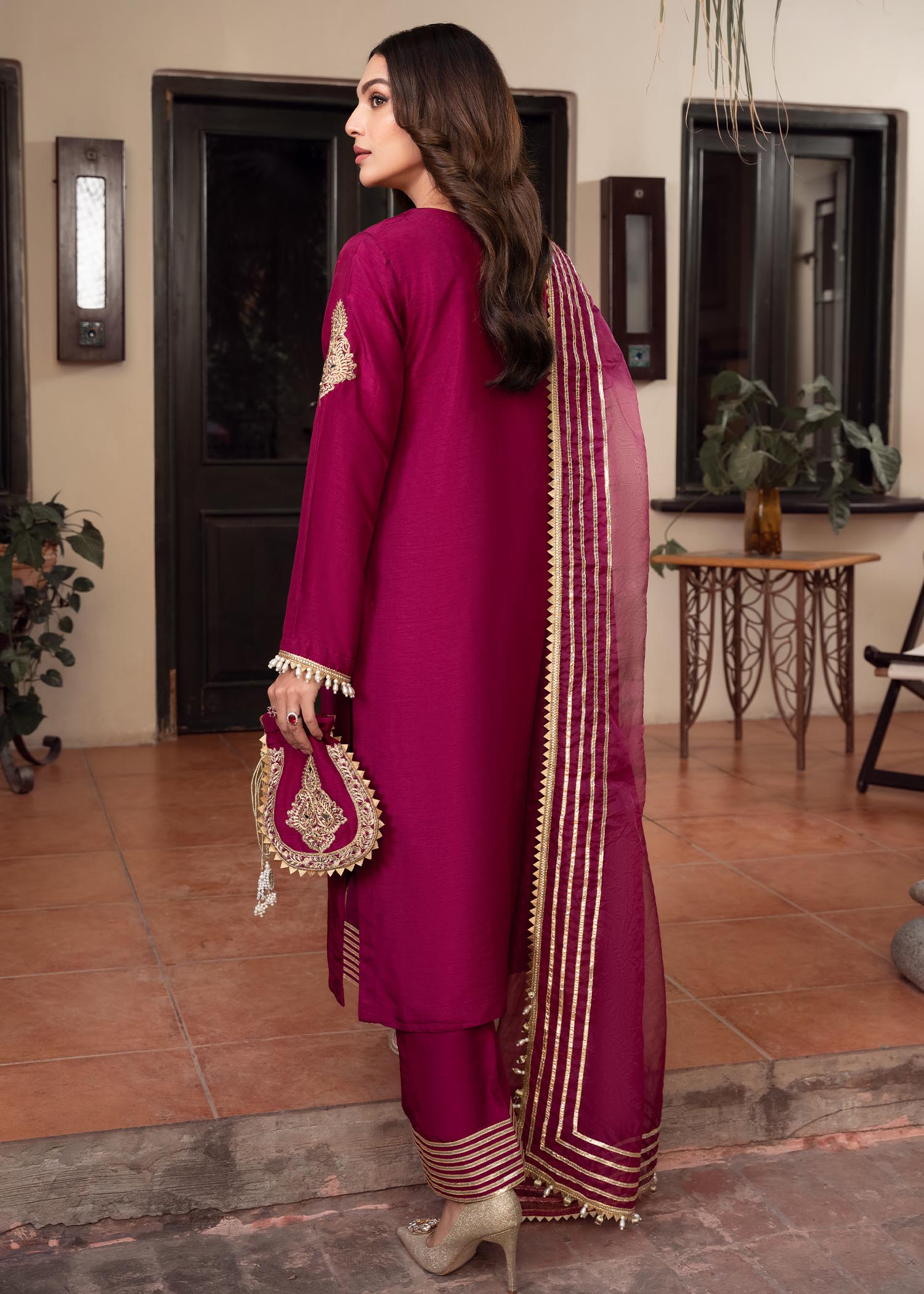 Rang-e-Haya Zareen Magenta Purplea Women 3pcs