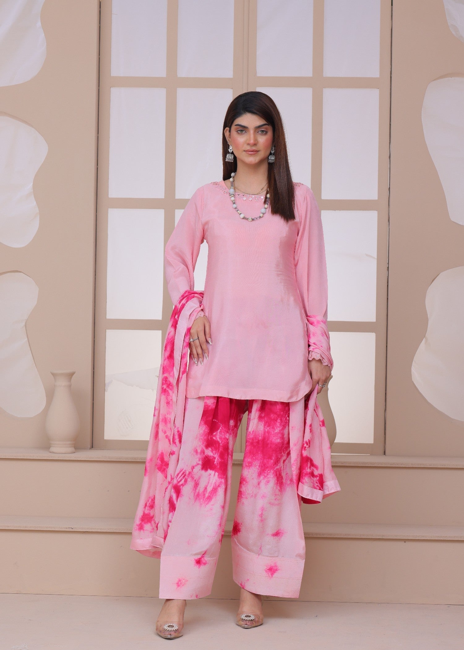 Tonics Clothing Tye Dye Farshi Shalwar Suit Women 3pcs