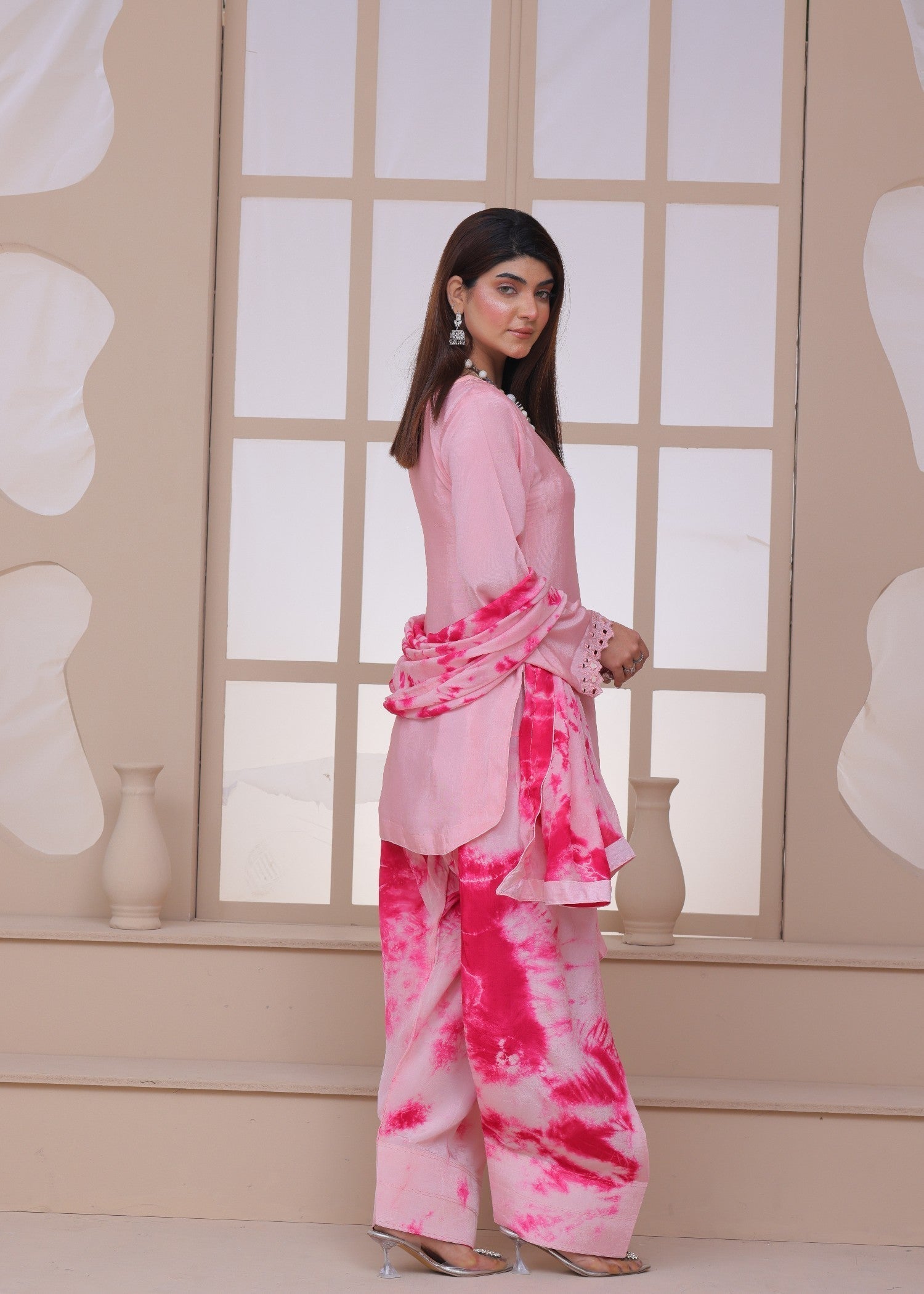 Tonics Clothing Tye Dye Farshi Shalwar Suit Women 3pcs