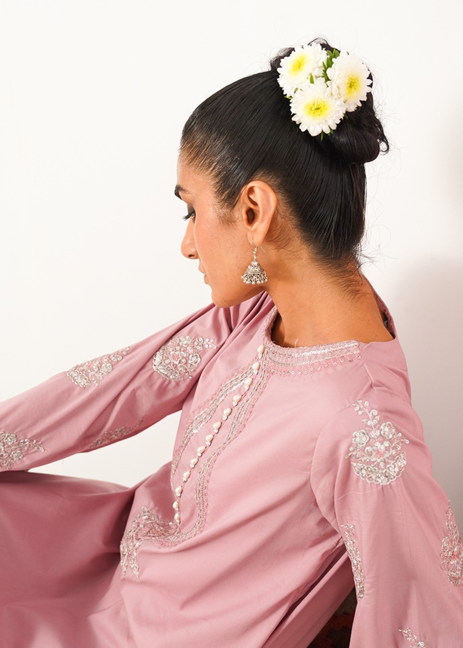 Kross Kulture Luxe Cotton Silk Suit 1708 Women 2pcs