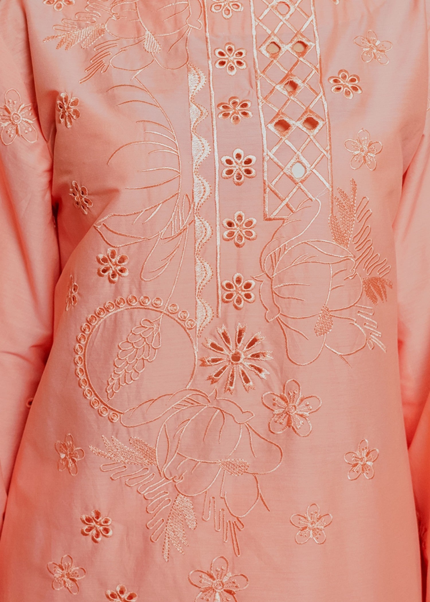 Kross Kulture Embroidered Cotton Silk Suit 01675 Women 2pcs