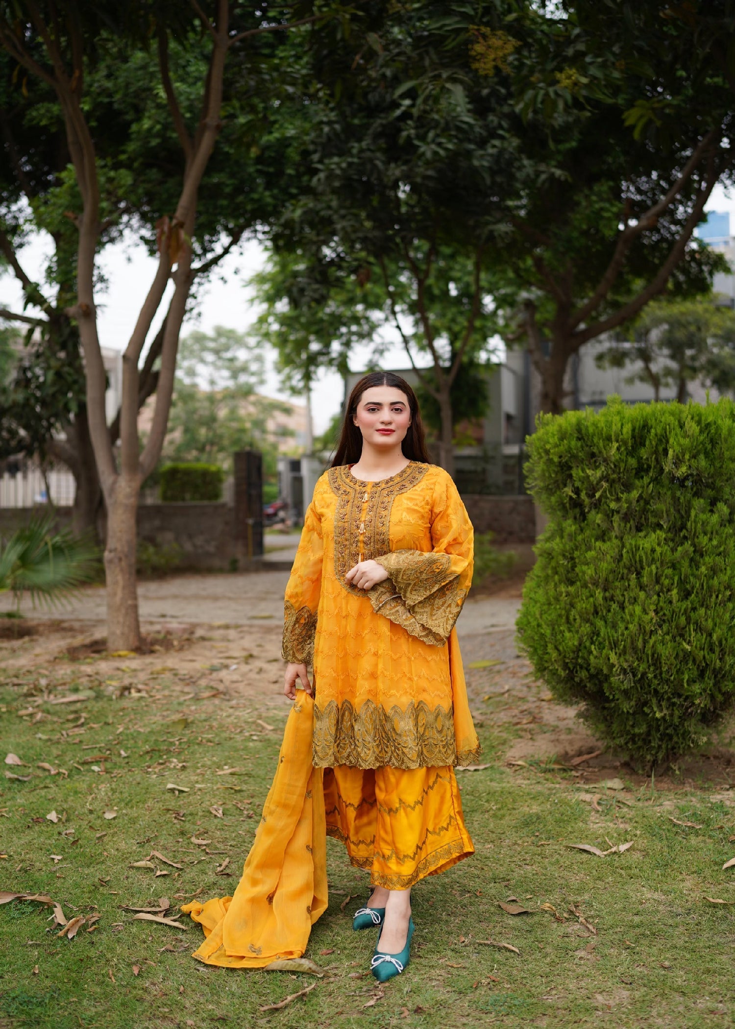 Four Season Boutique RANGOLI FROK MUSTARD Women 3pcs