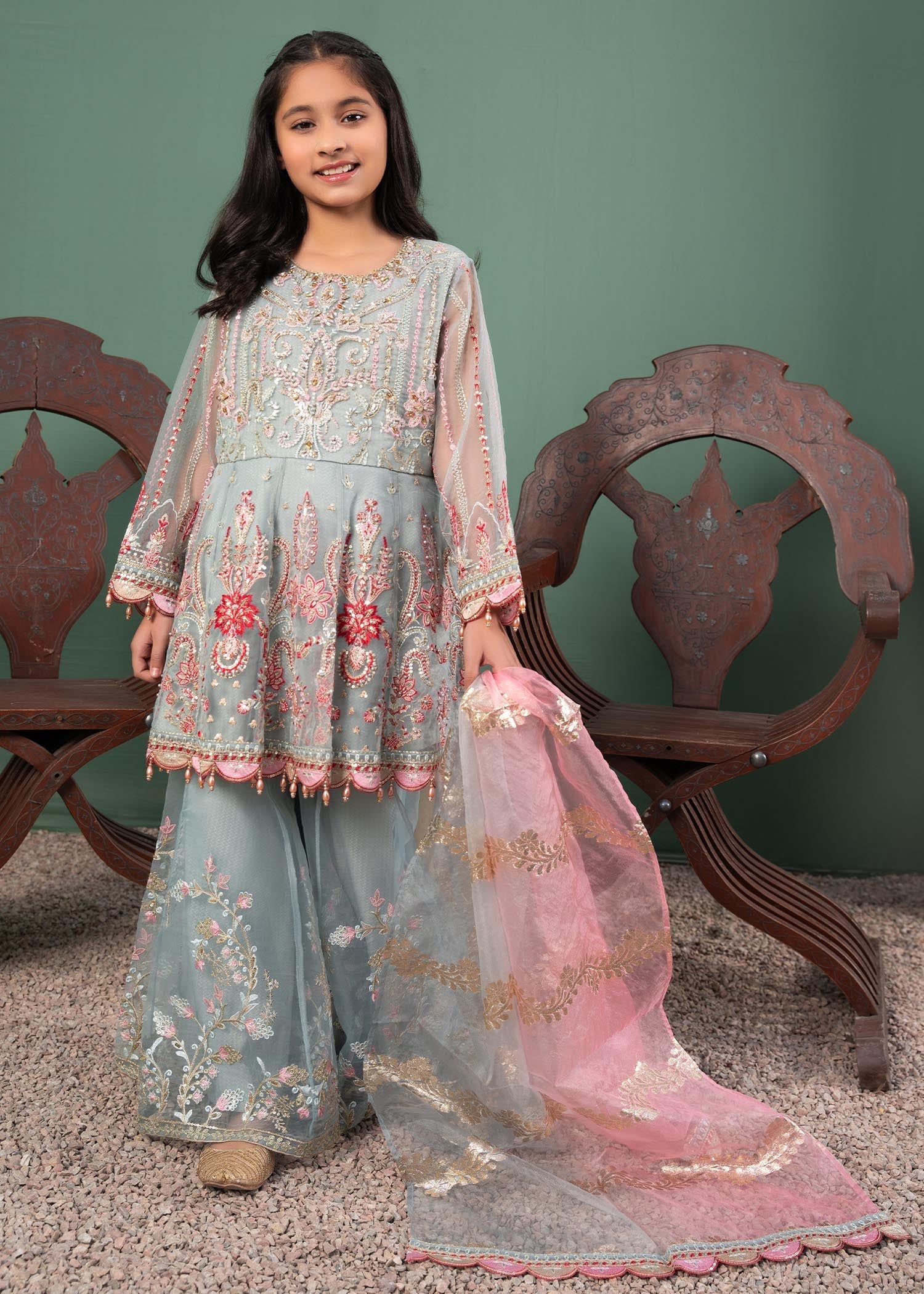 Malhaar AL 3592 kids Women 3pcs