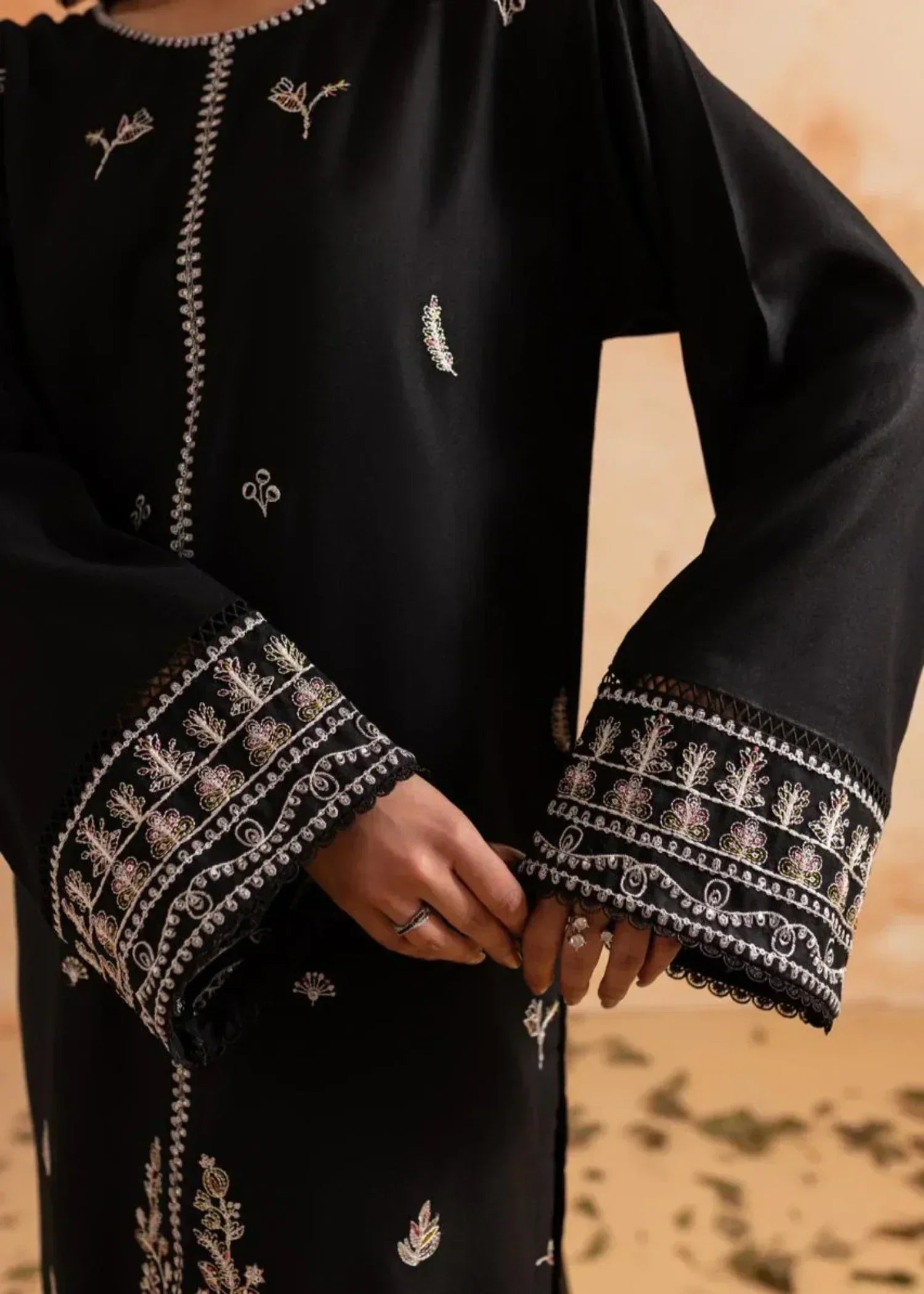 The Turkish Wear BACK BLUSH SEQUIN EMBROIDERED Women 2pcs