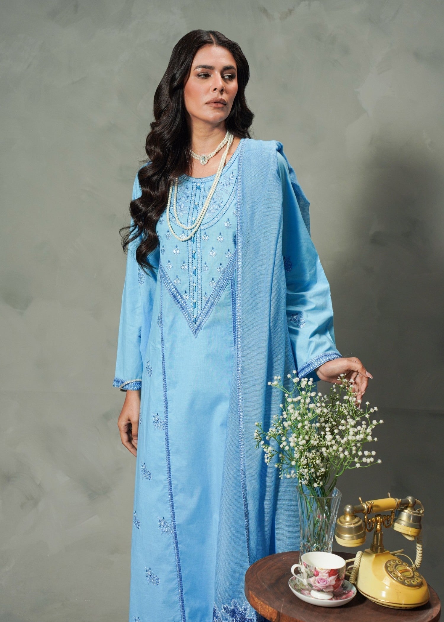 Mayal Feroze ZC 925 20 Blue Women 3pcs