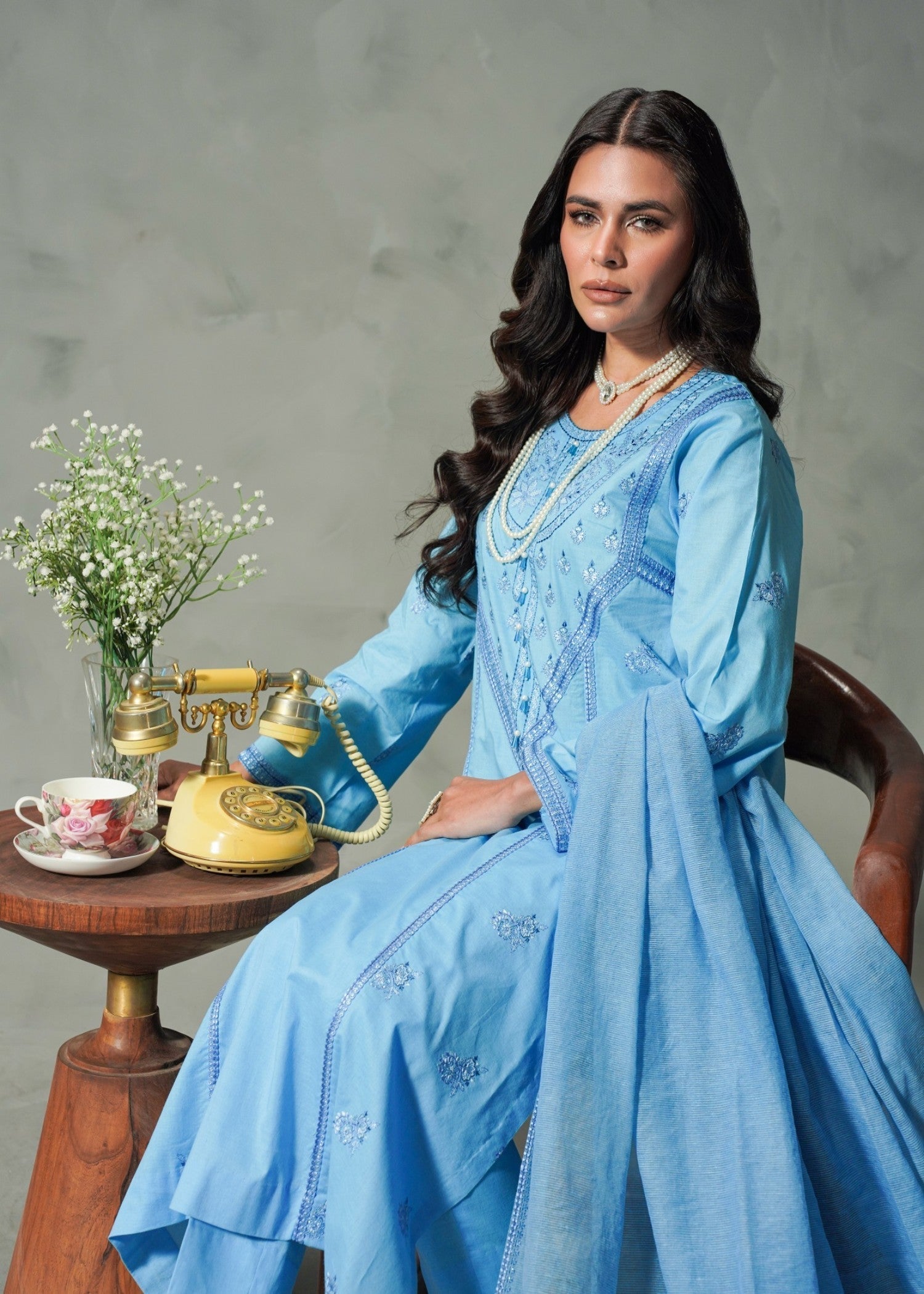 Mayal Feroze ZC 925 20 Blue Women 3pcs