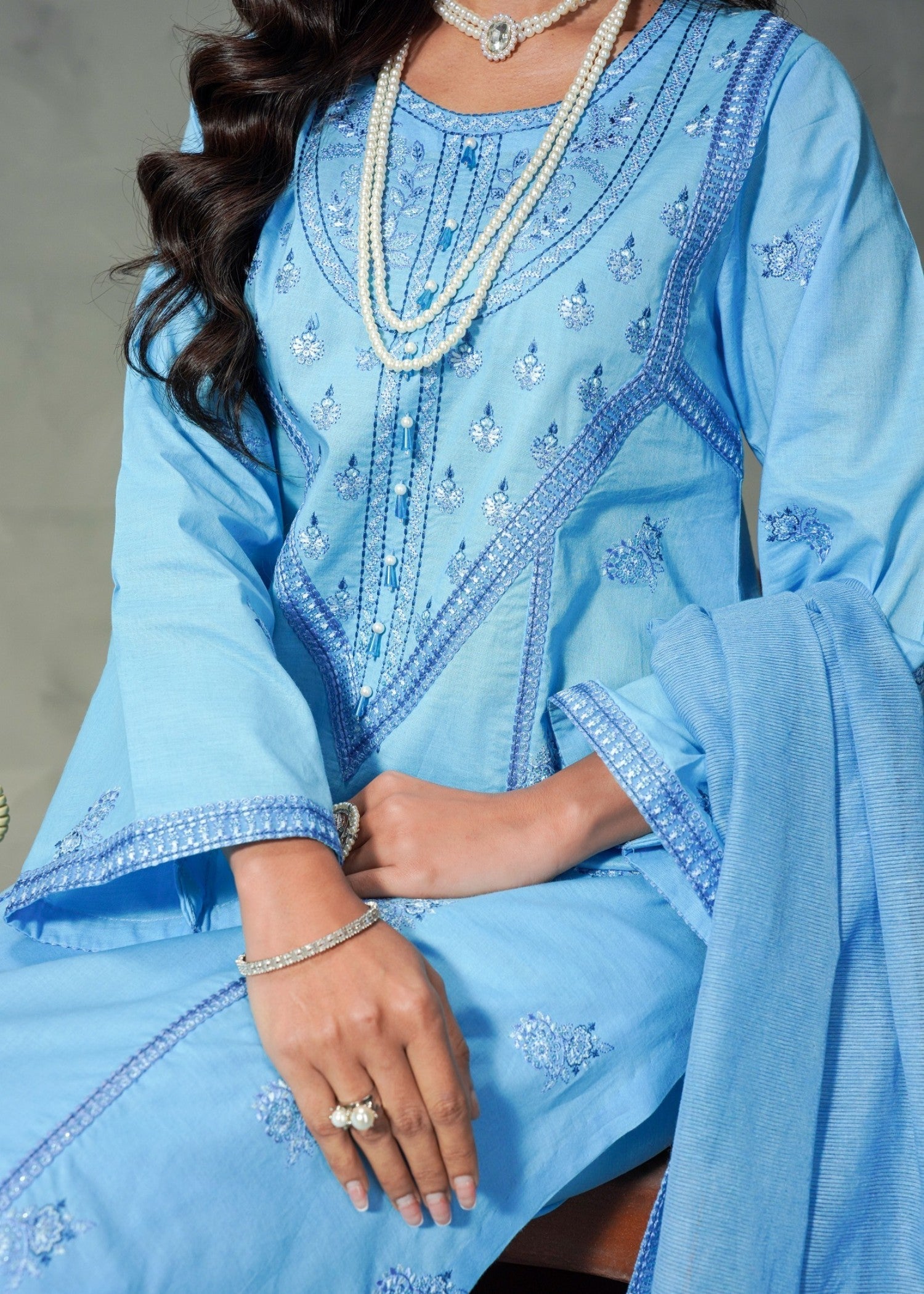 Mayal Feroze ZC 925 20 Blue Women 3pcs