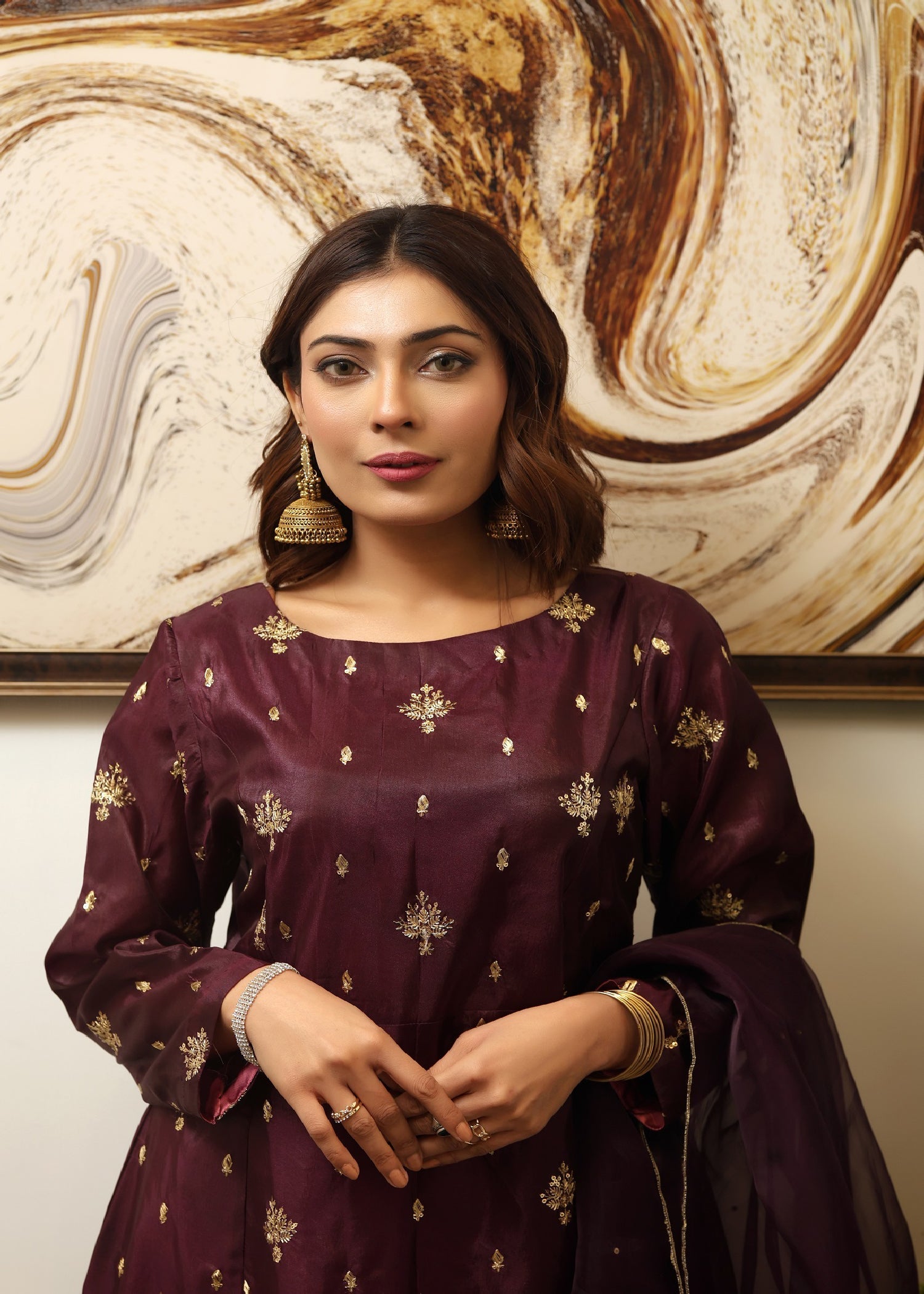 Emeralds SCARLET WINE Women 2pcs