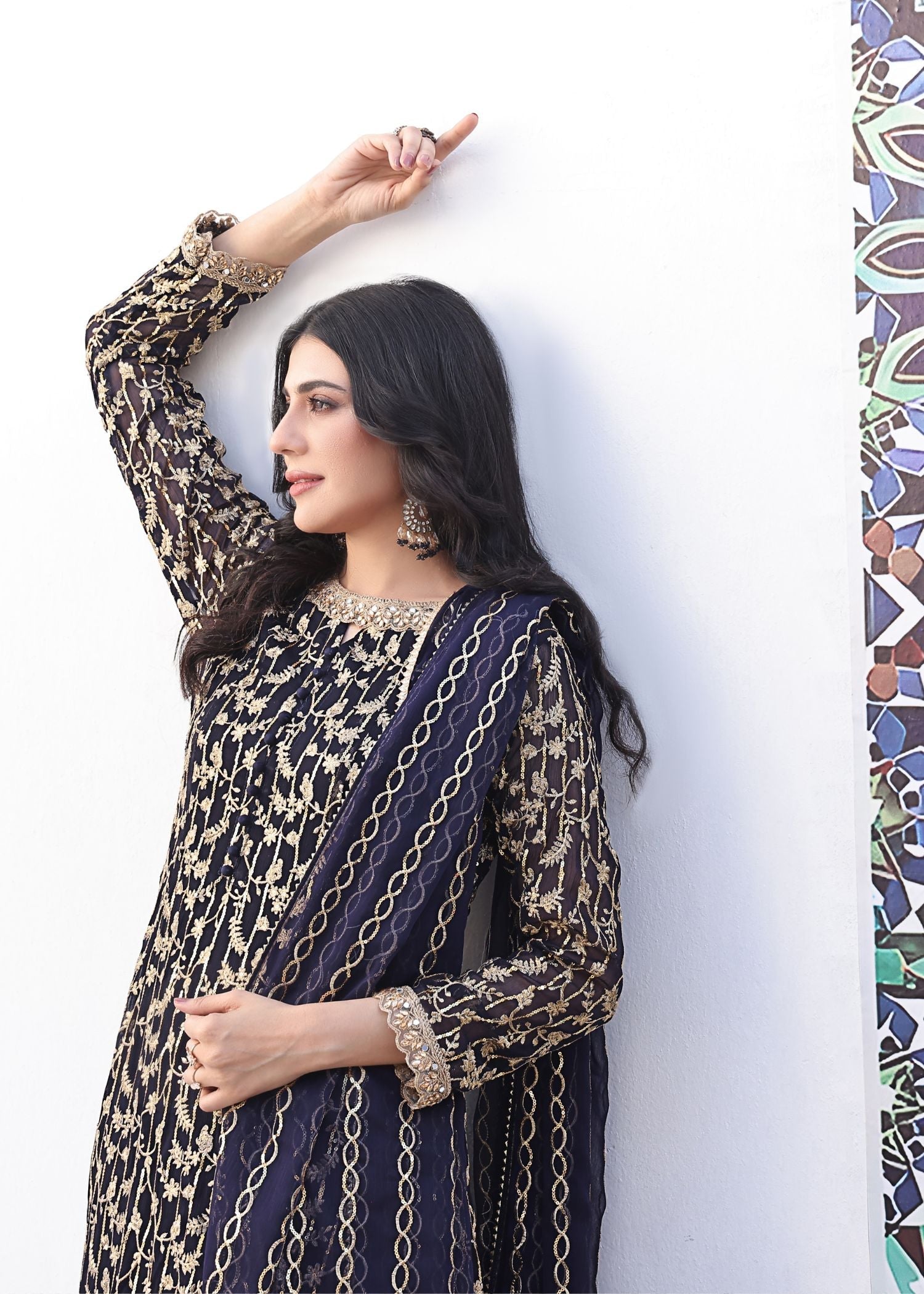 Ayesha Closet Shama Blue Women 3pcs