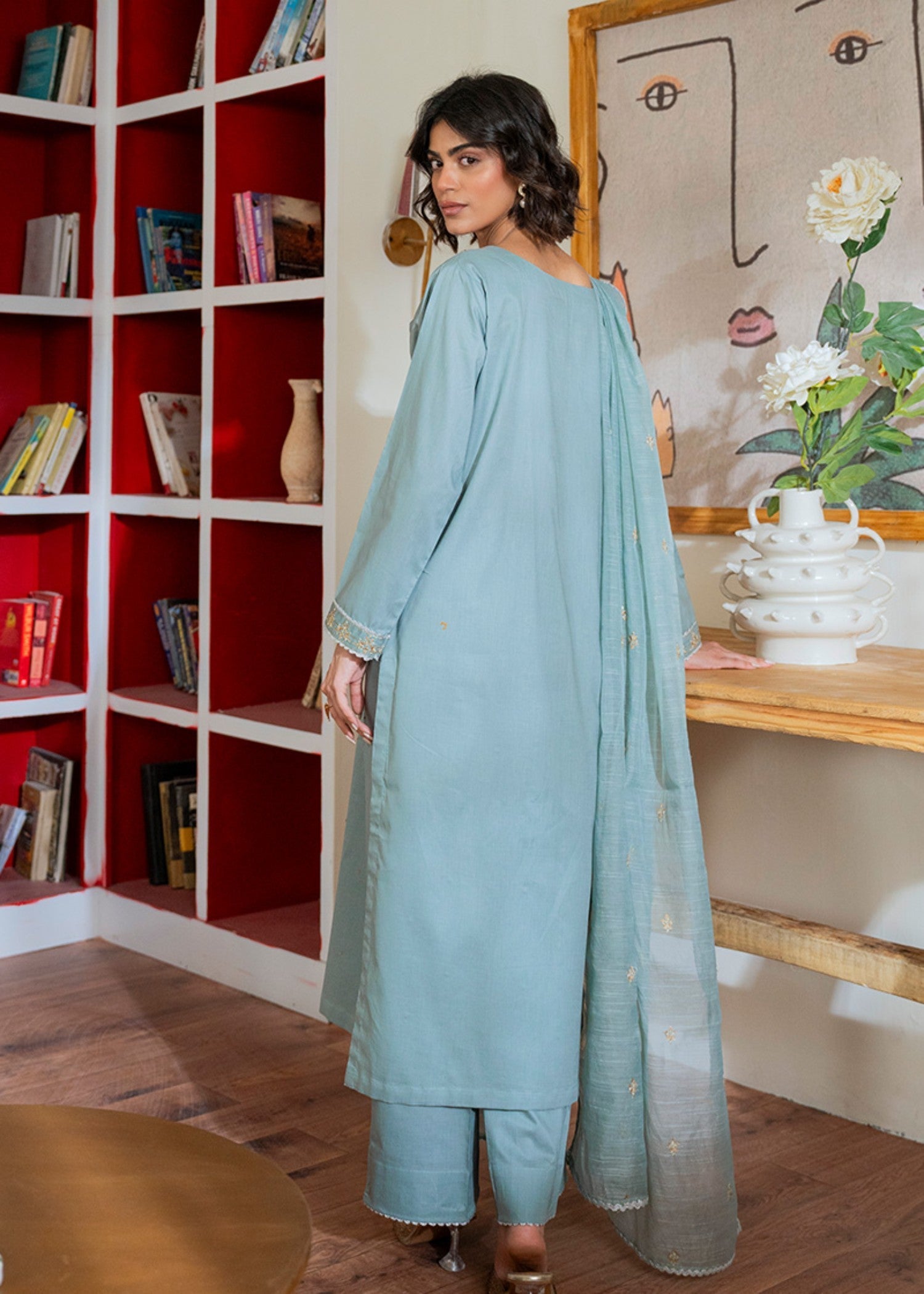 Kross Kulture Embroidered Lawn Suit 01520 Women 3pcs