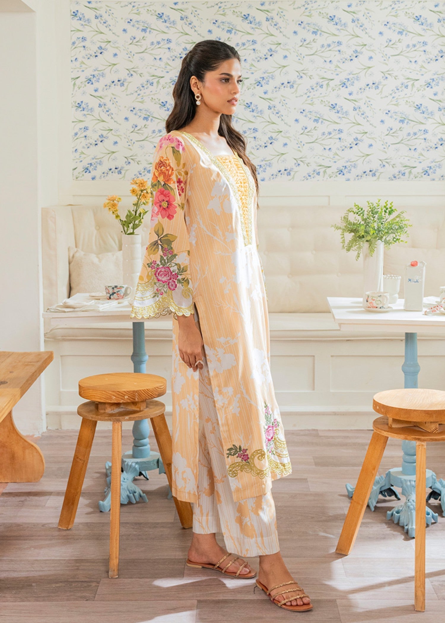 Kross Kulture Digital Print and Embroidered Silk Lawn 01661 Women 2pcs